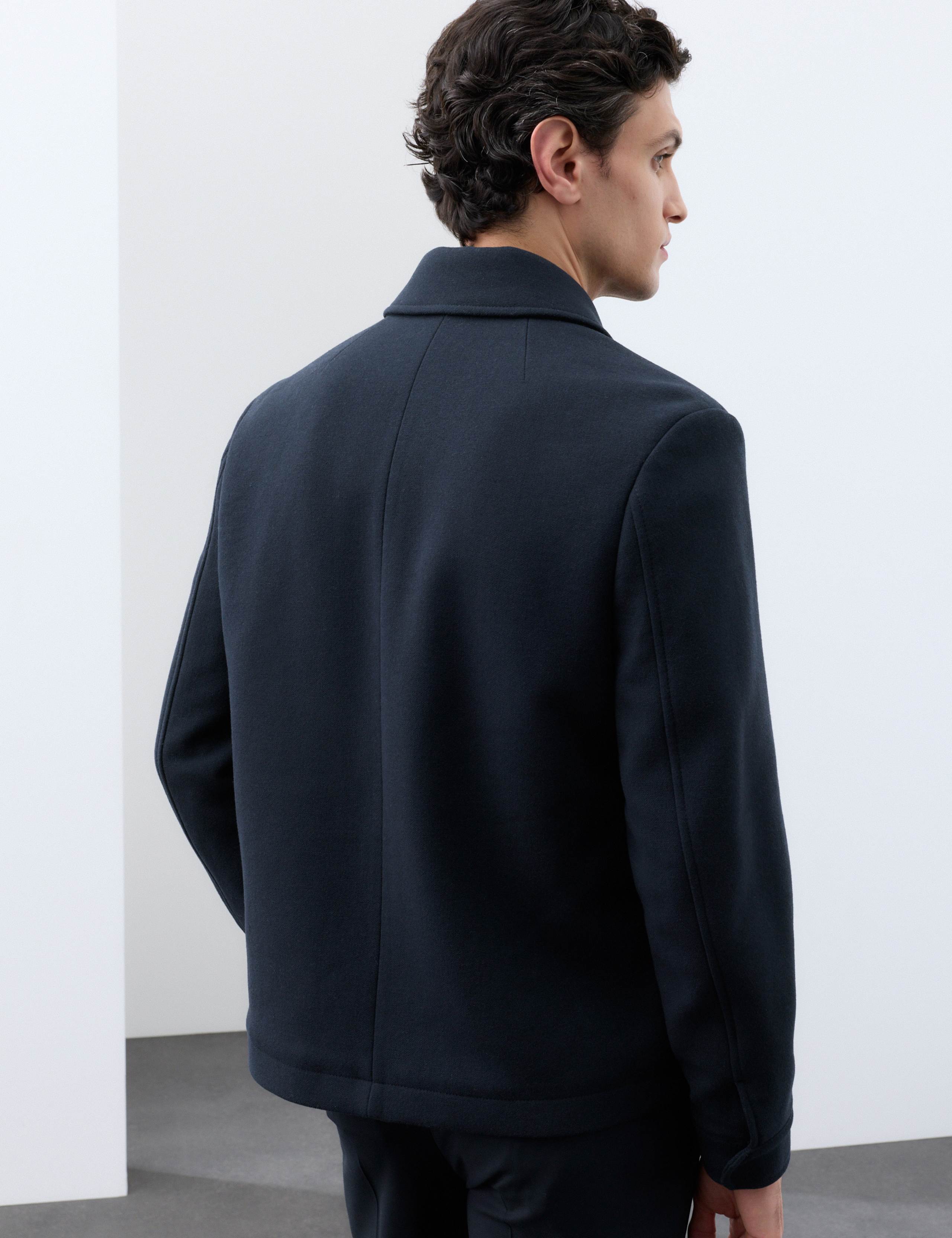 Melton Short Jacket with Wool 3 of 8