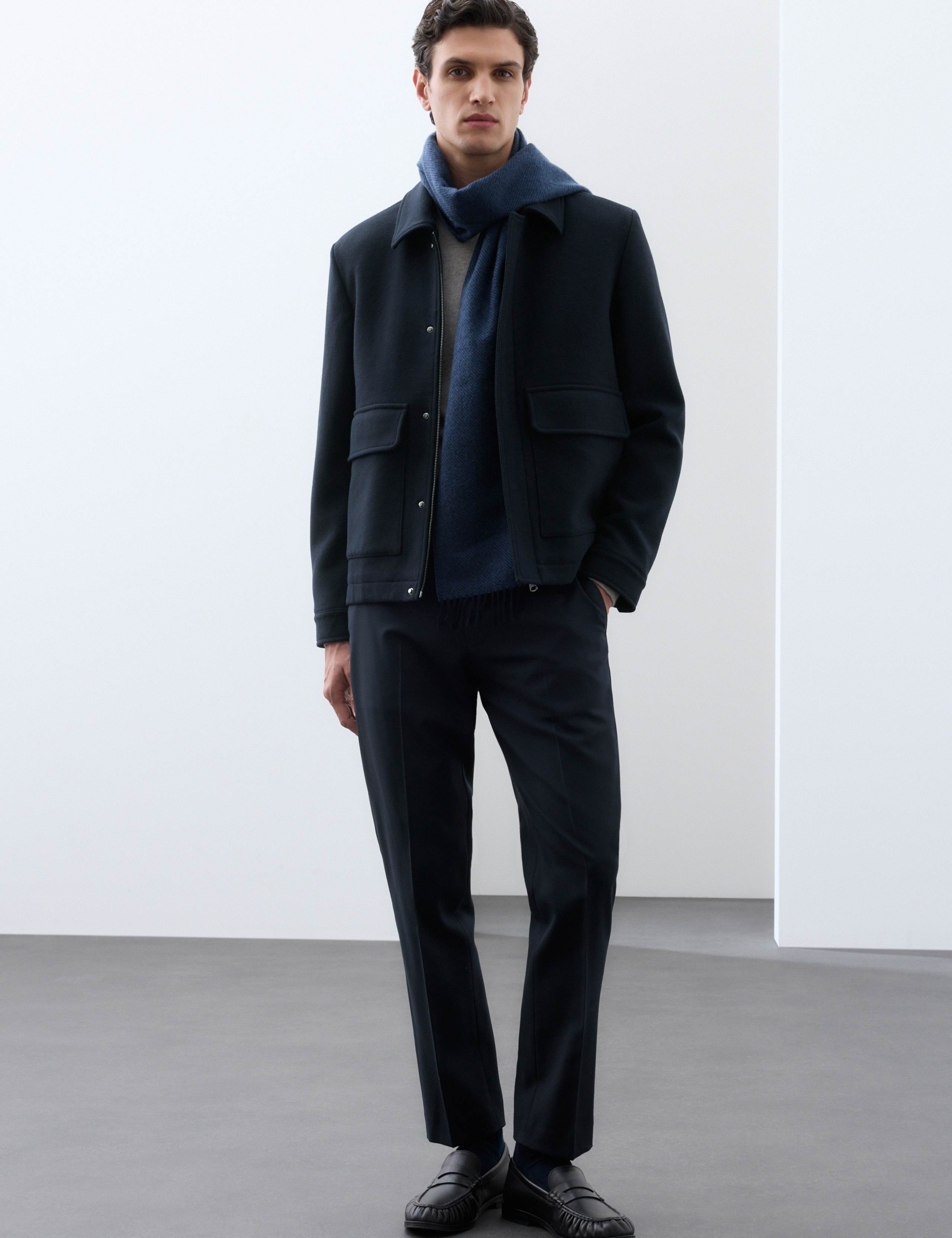 Melton Short Jacket with Wool 5 of 8