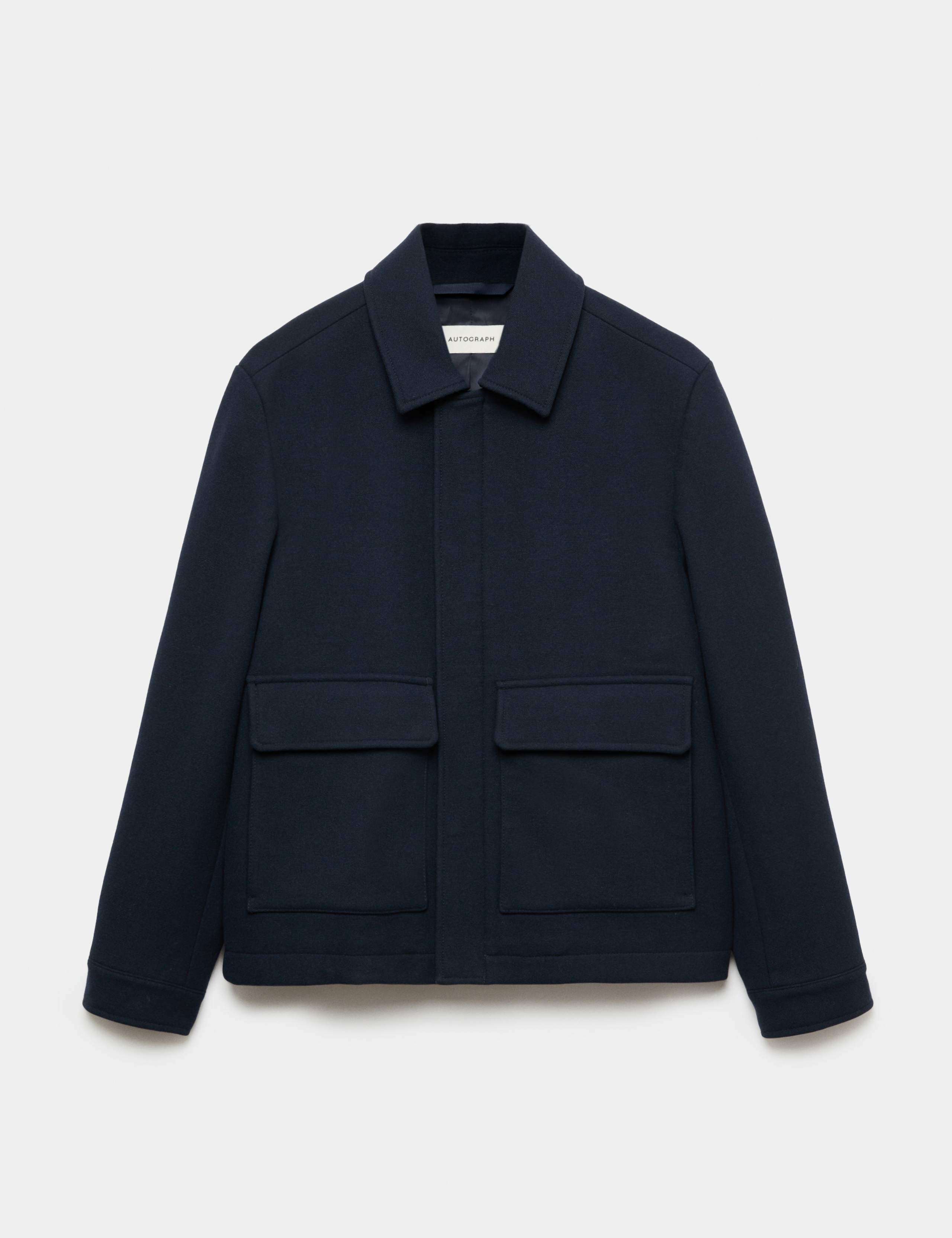 Melton Short Jacket with Wool 2 of 8