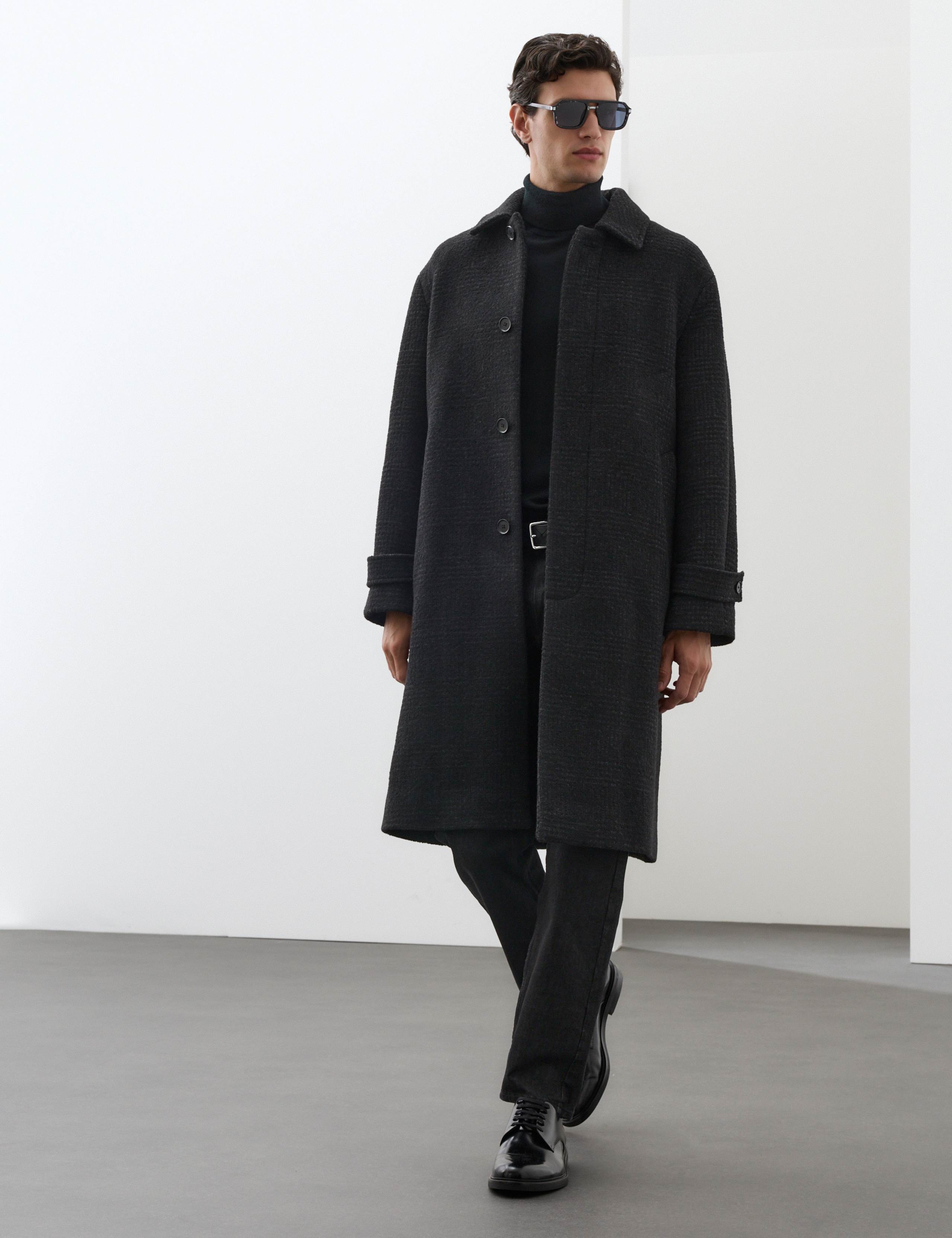 Wool Blend Boucle Car Coat 1 of 7