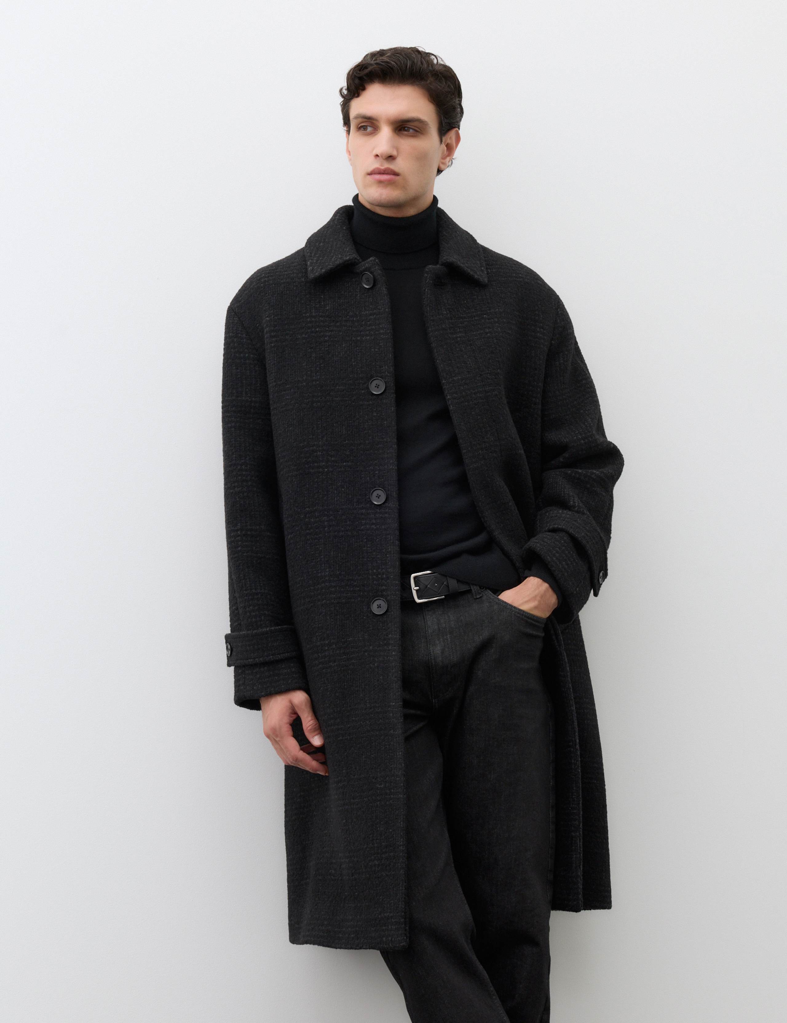 Wool Blend Boucle Car Coat 4 of 7