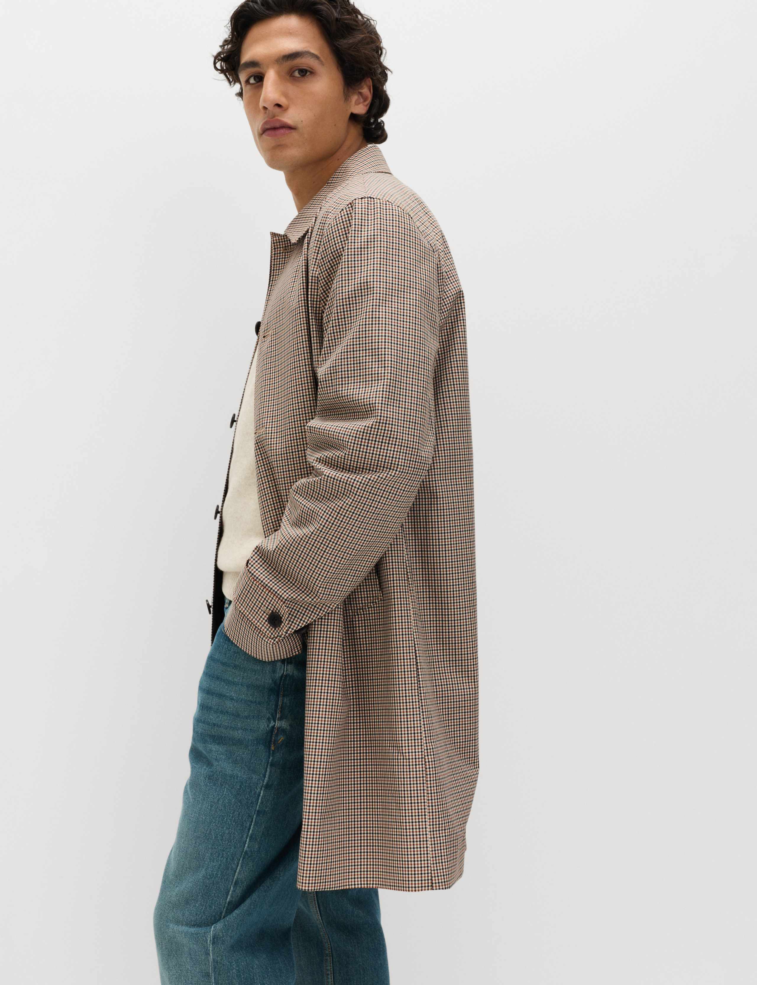 Pure Cotton Check Mac with Stormwear™ 4 of 7