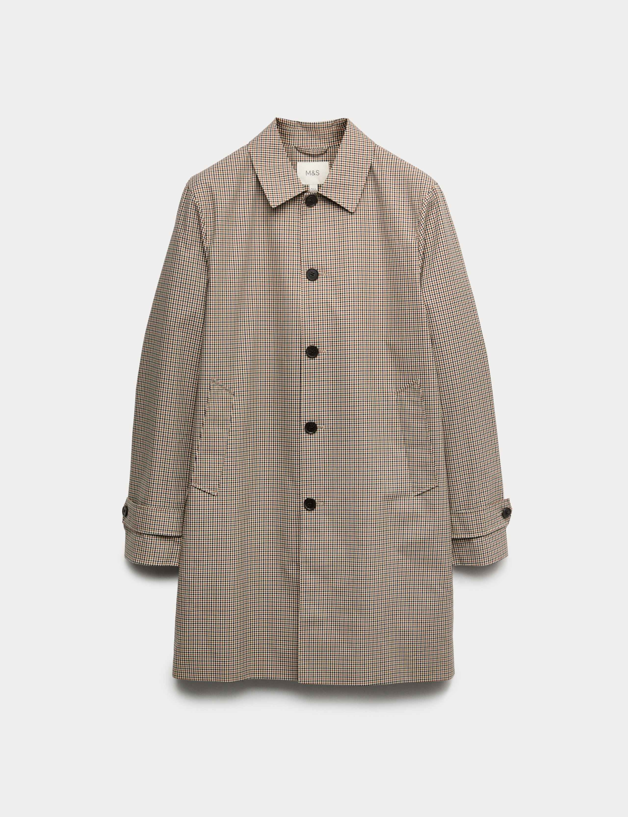 Pure Cotton Check Mac with Stormwear™ 2 of 7