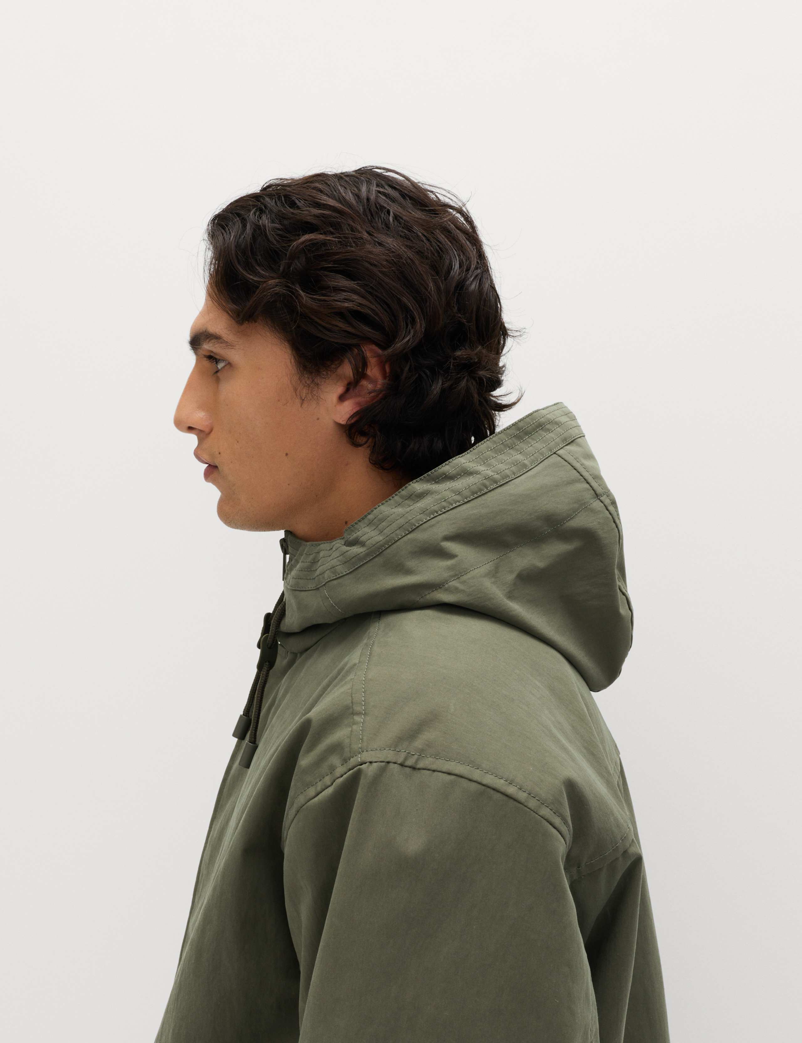 2 in 1 Cotton Rich Washed Hooded Parka Jacket 4 of 9