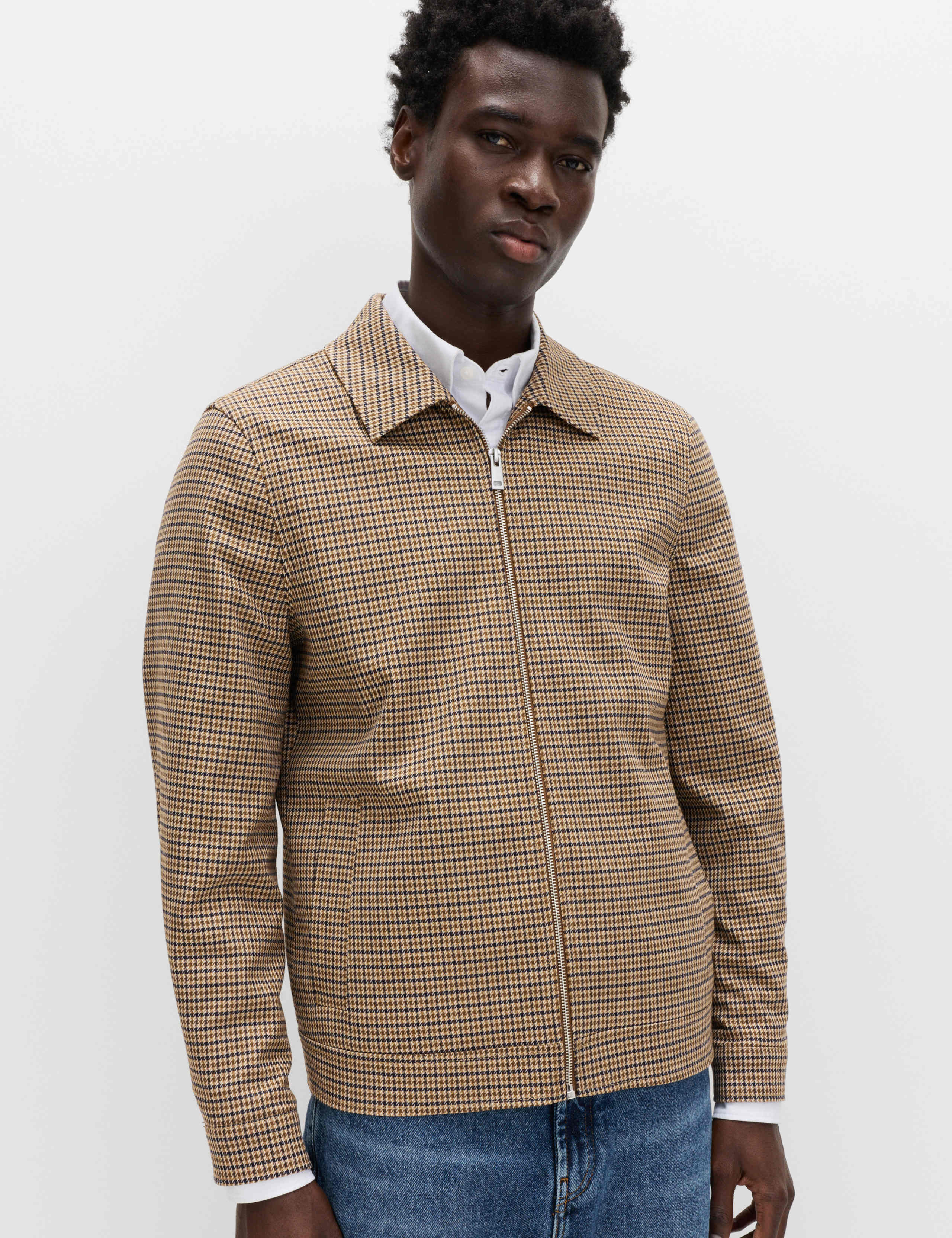Checked Harrington Jacket 1 of 7