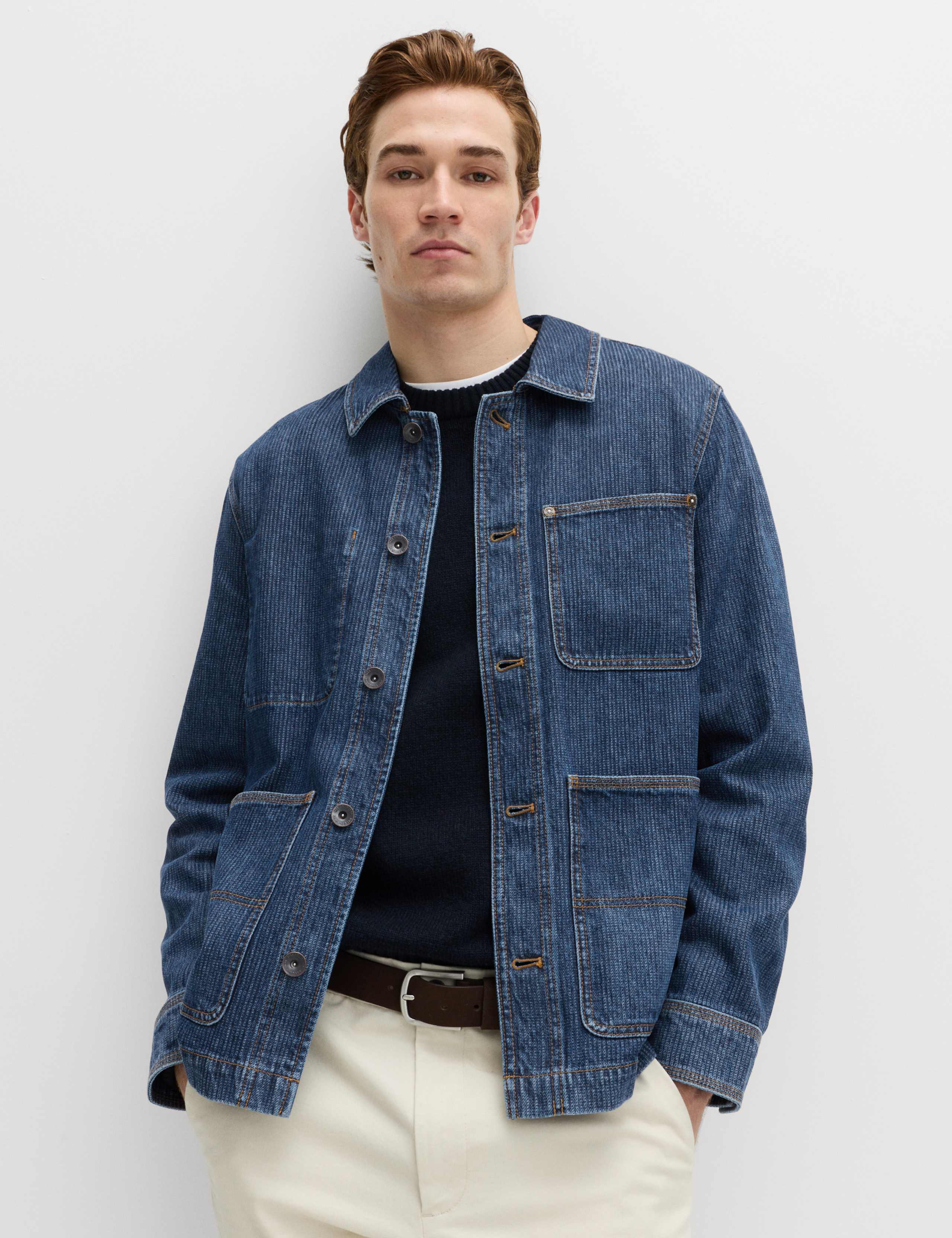 Denim 3 Pocket Chore Jacket 1 of 7