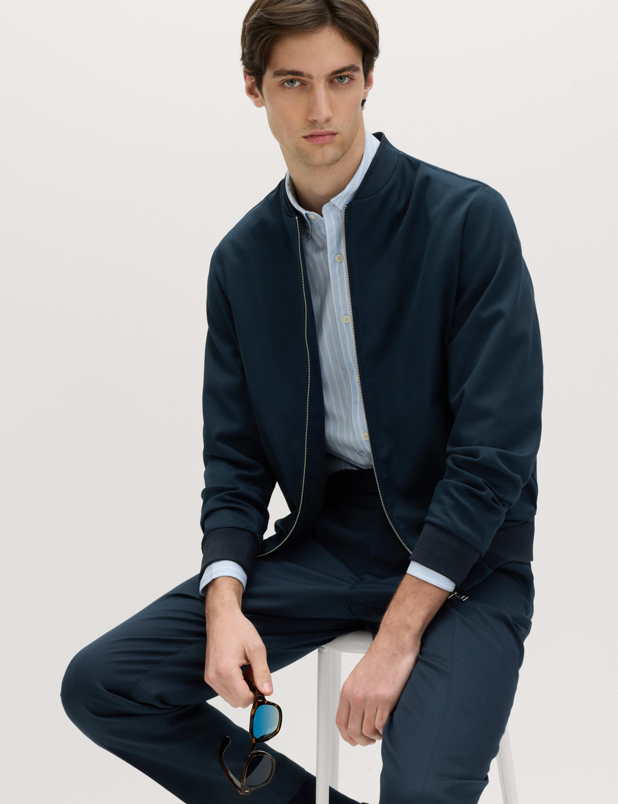 Zip-Up Bomber Jacket 1 of 7