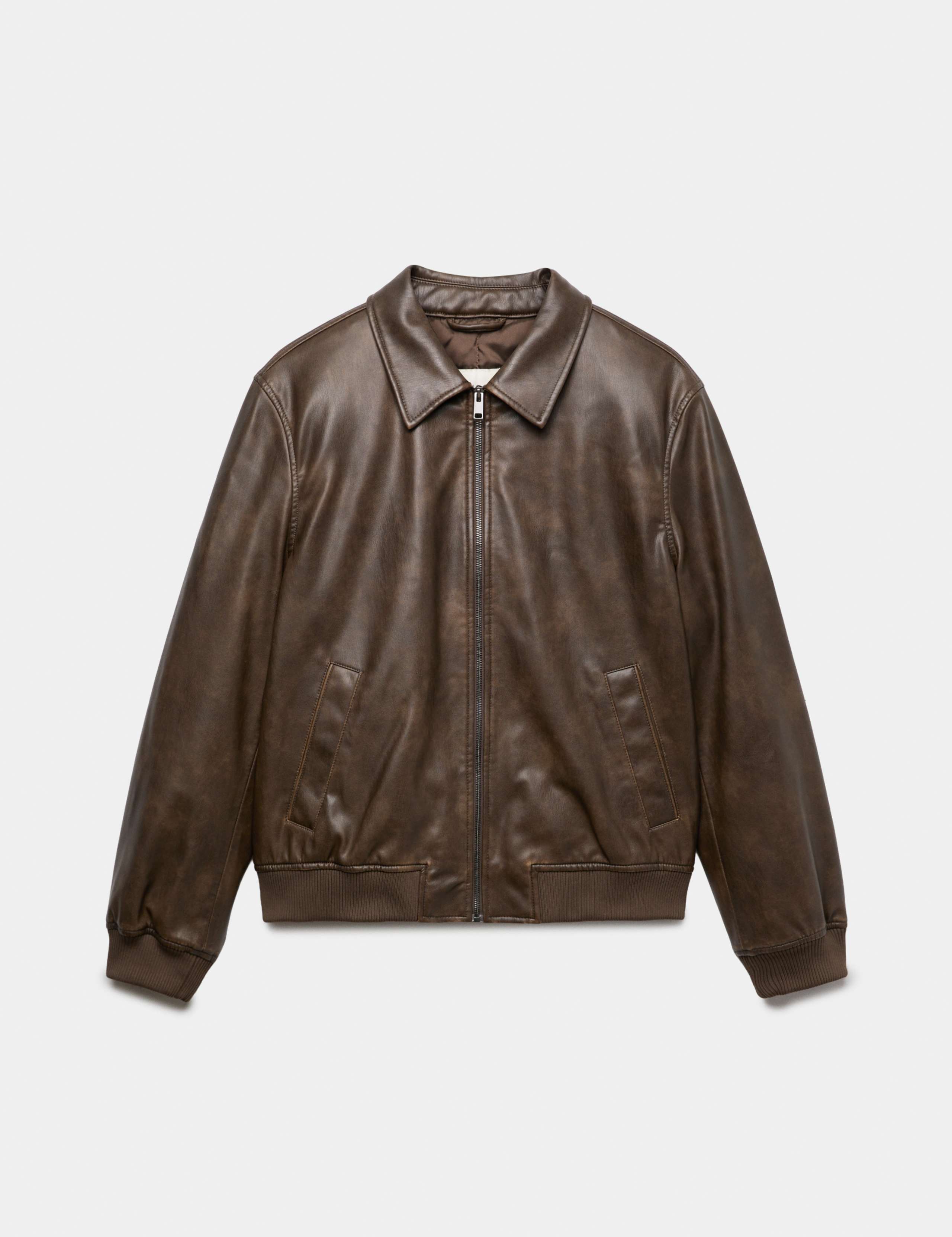 Faux Leather Harrington Jacket 2 of 7