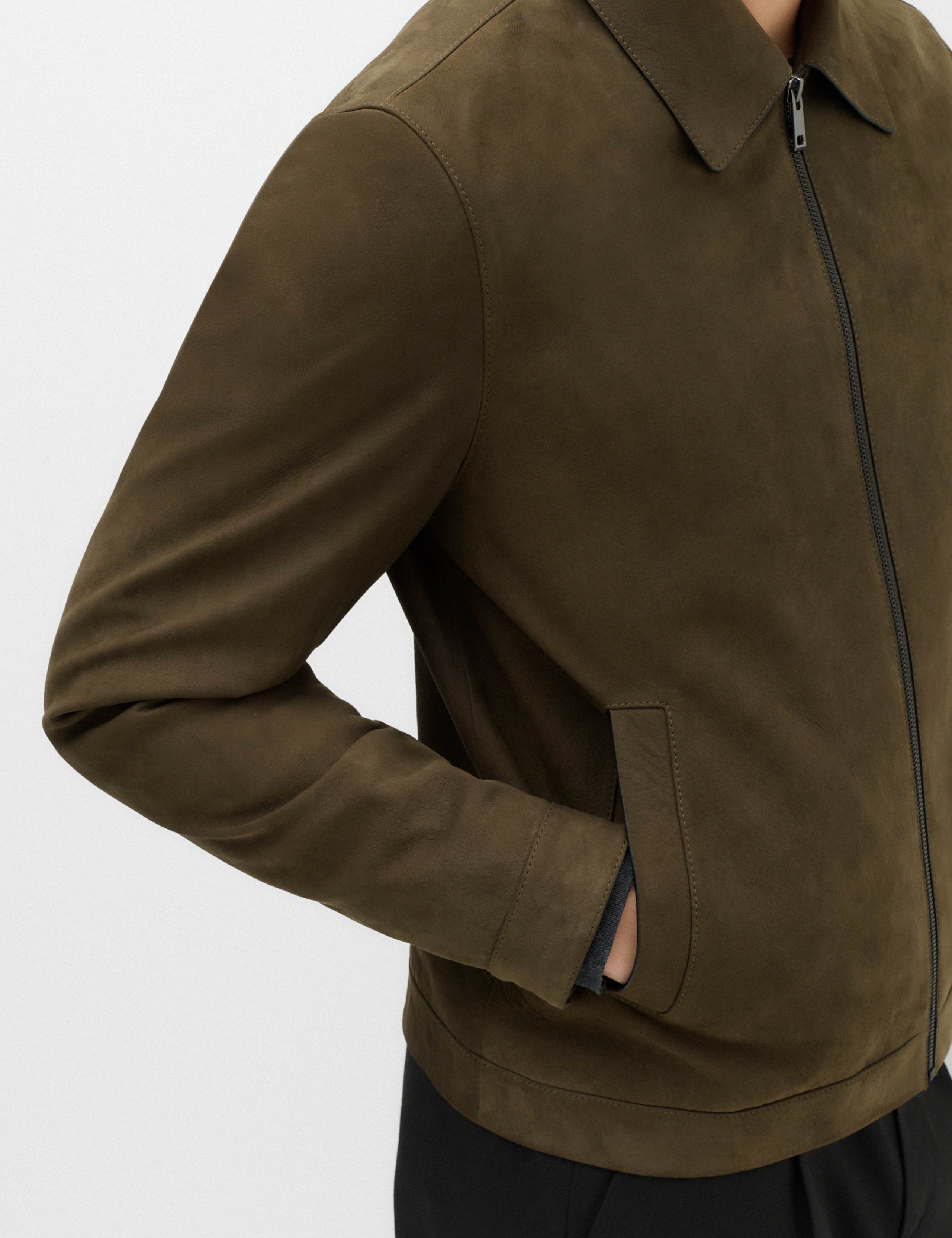 Leather Harrington Jacket 4 of 7