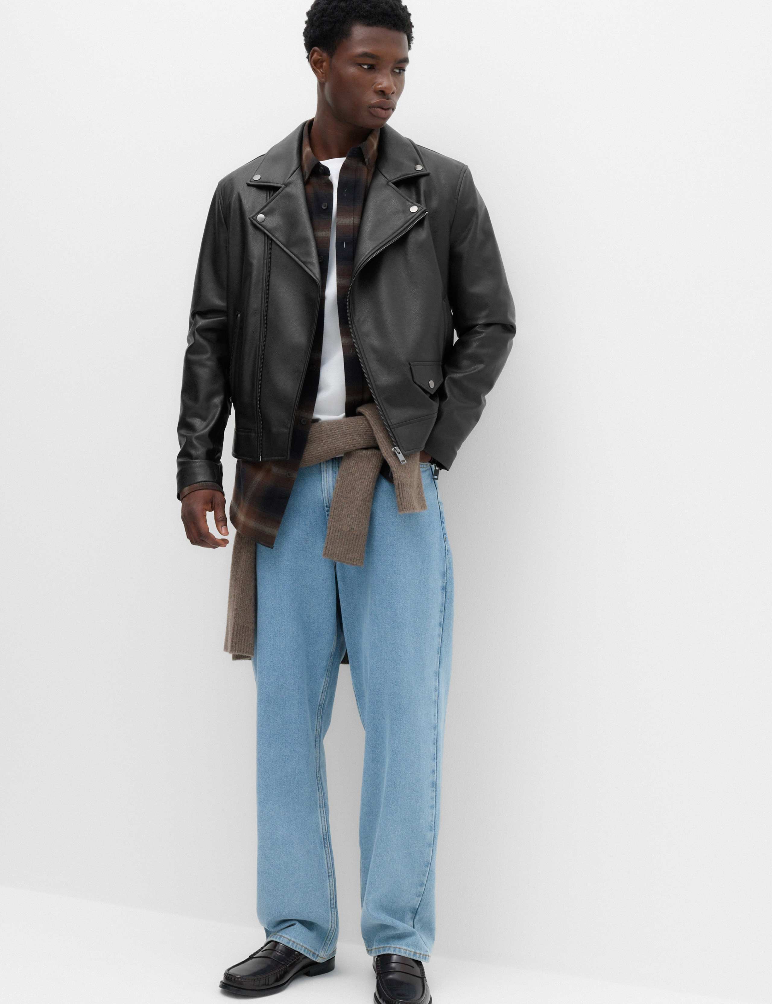 Faux Leather Biker Jacket 6 of 7