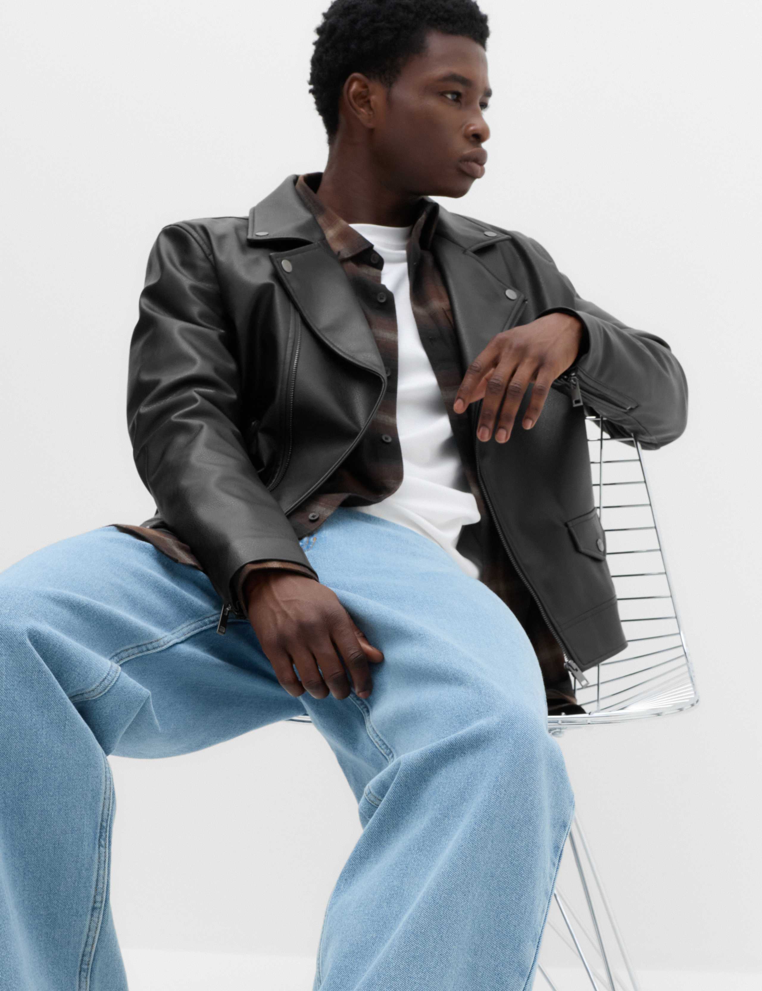 Faux Leather Biker Jacket 7 of 7