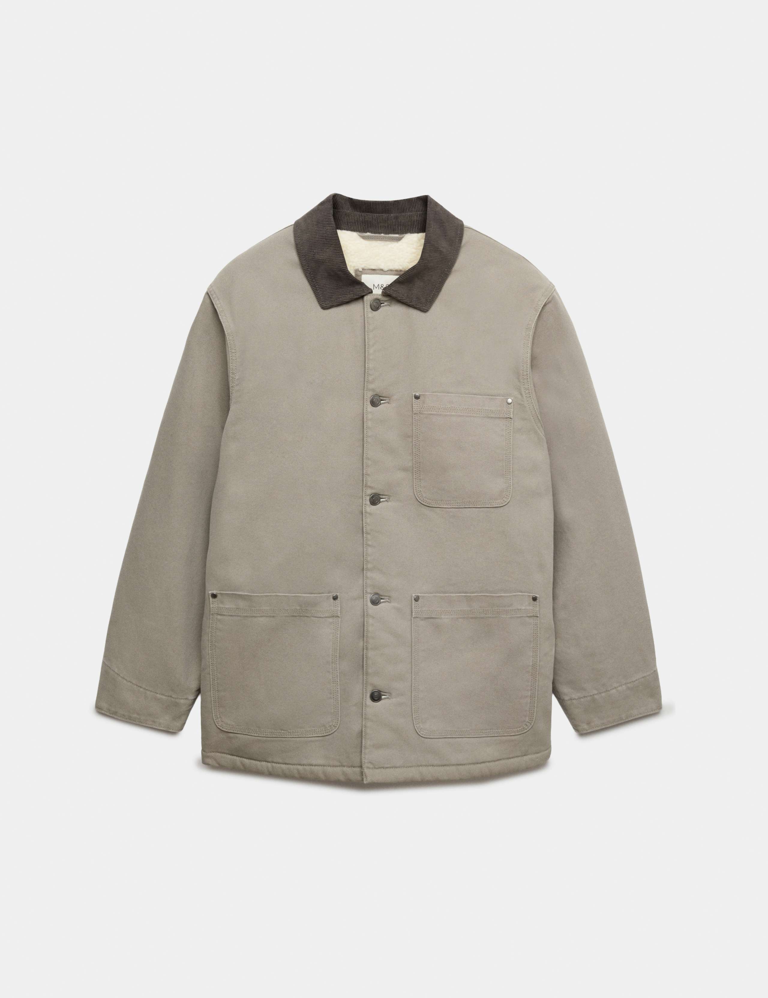 Borg Lined Denim Barn Jacket 2 of 7