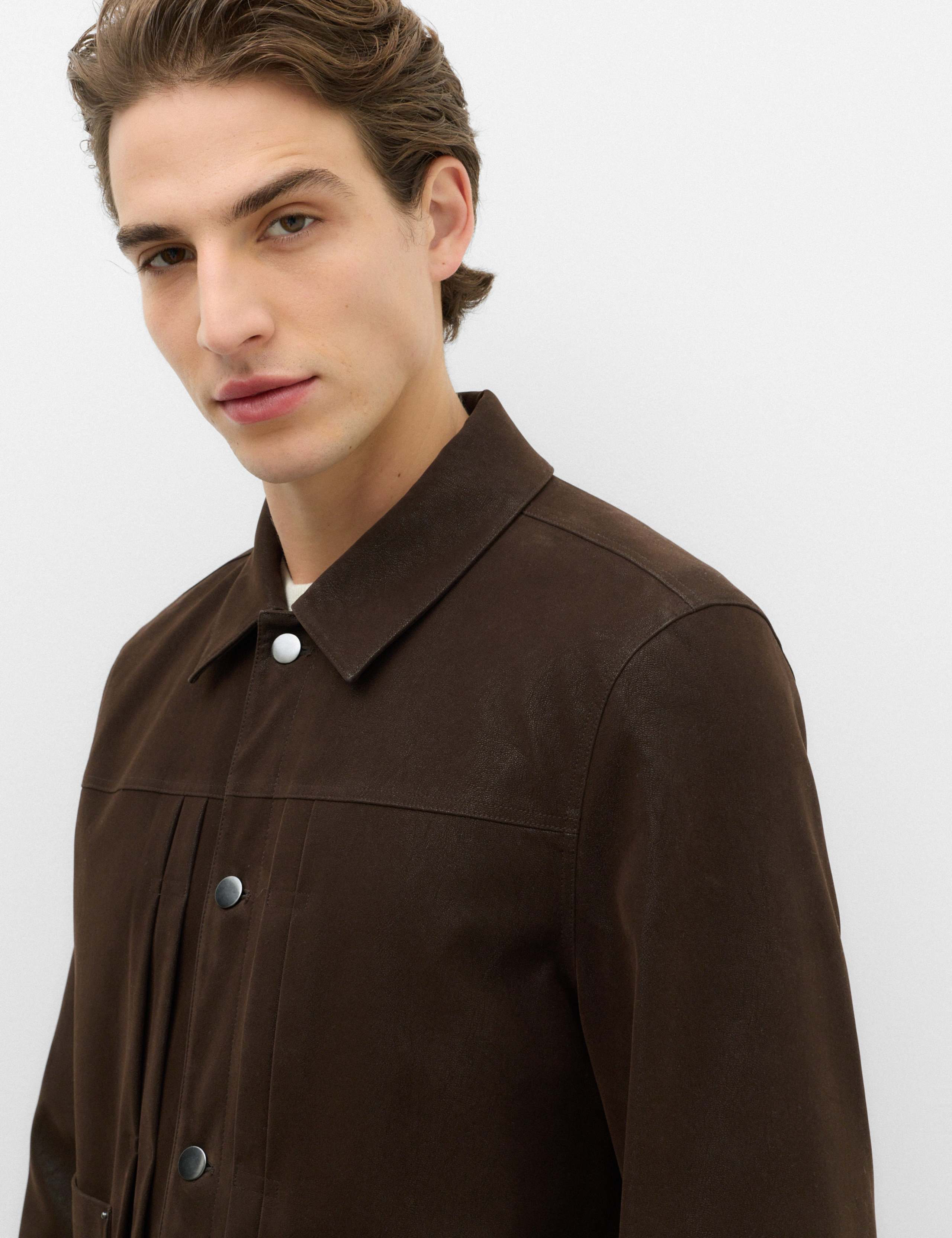 Faux Suede Utility Jacket 3 of 7