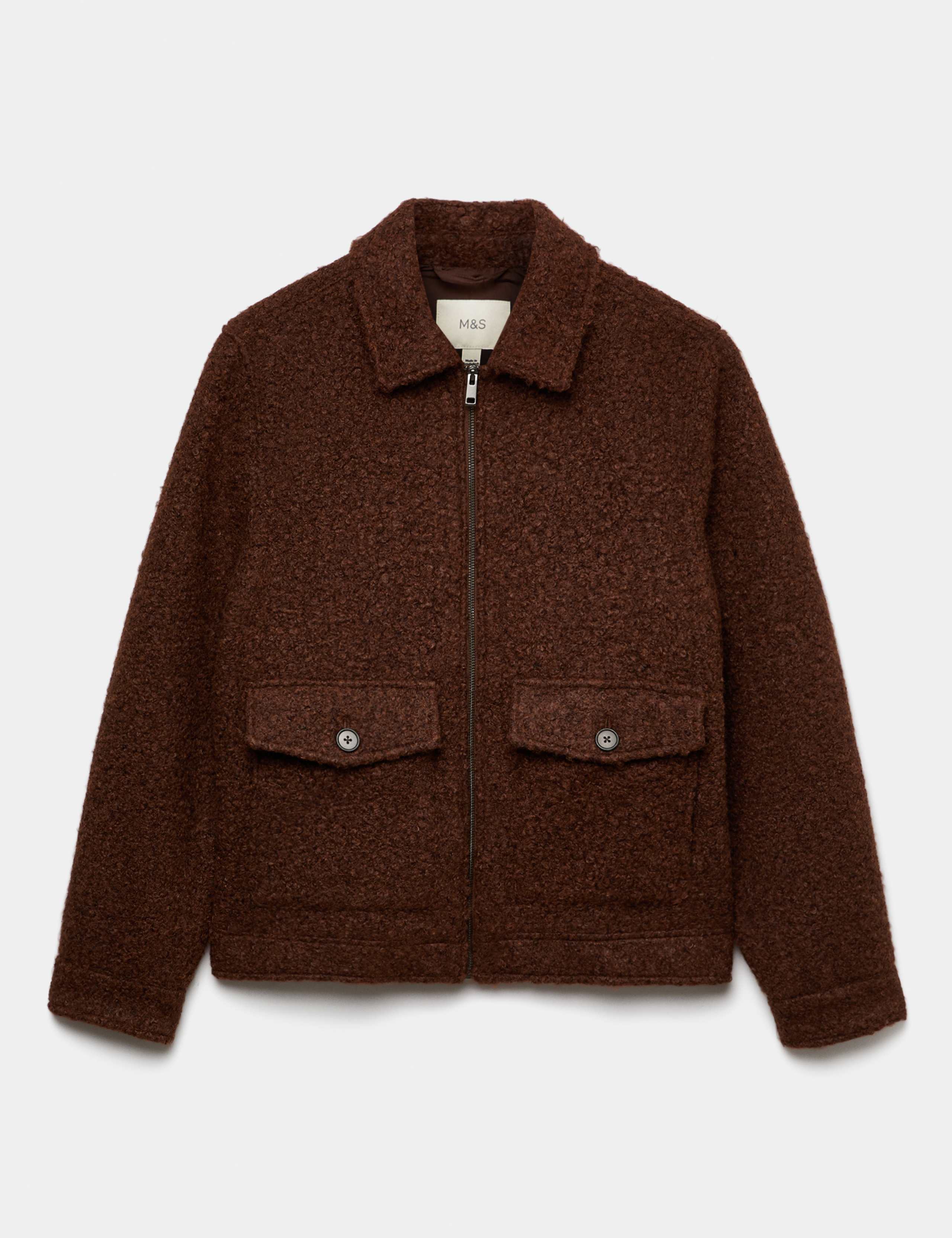 Bouclé Zip Through Jacket 2 of 7