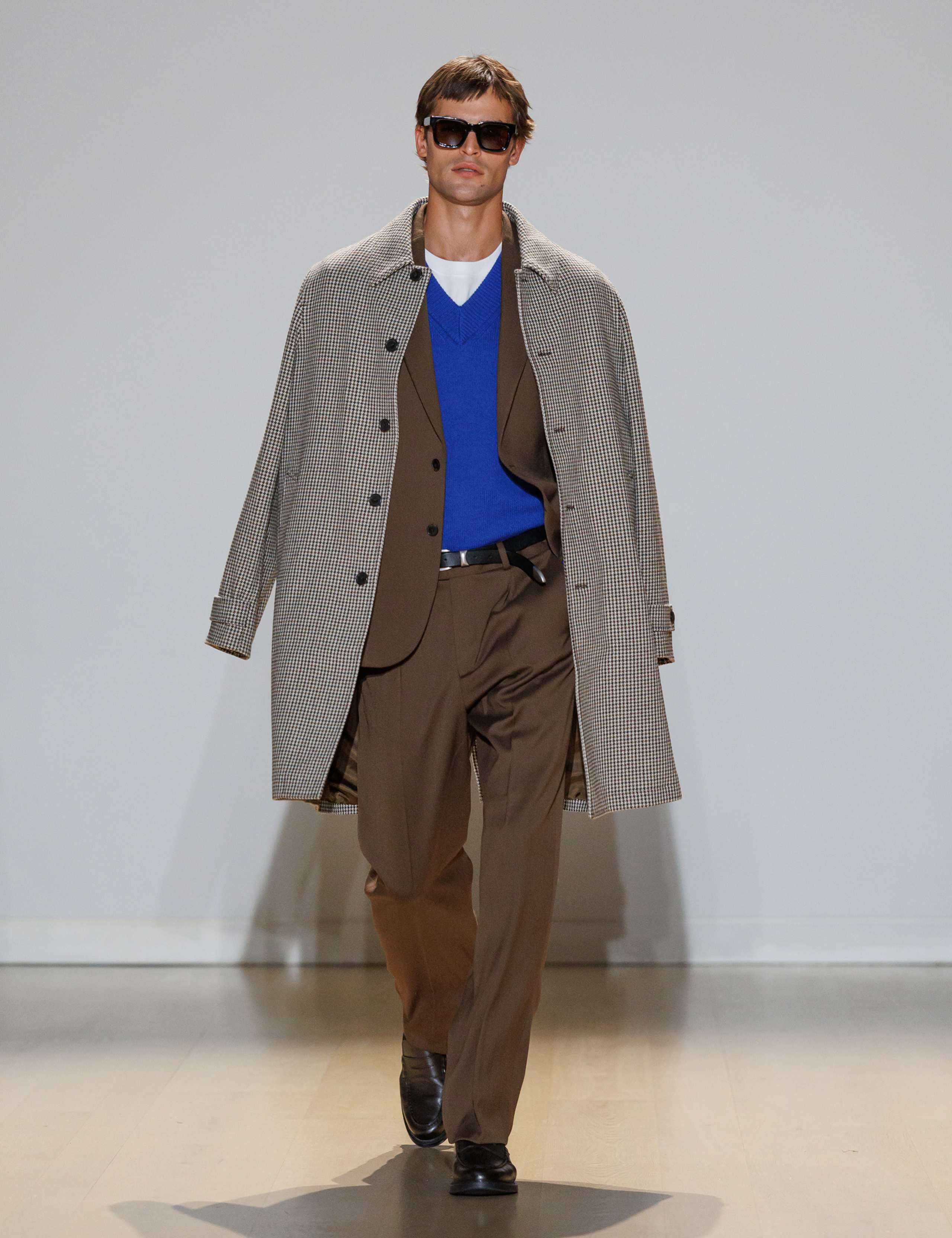 Wool Blend Houndstooth Coat 1 of 11
