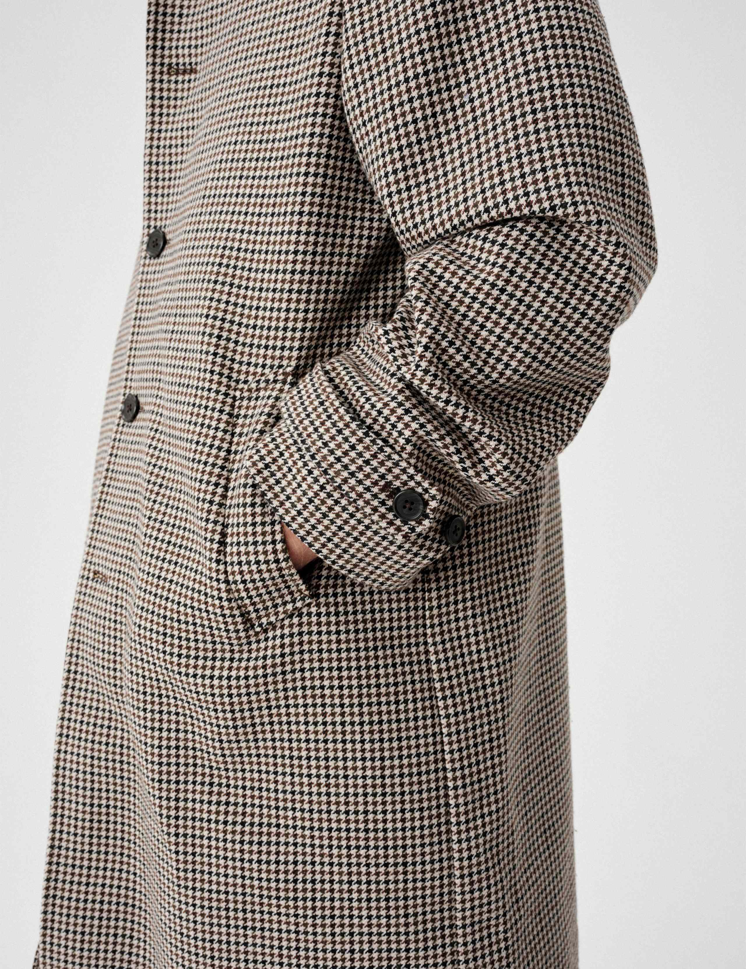 Wool Blend Houndstooth Coat 10 of 11