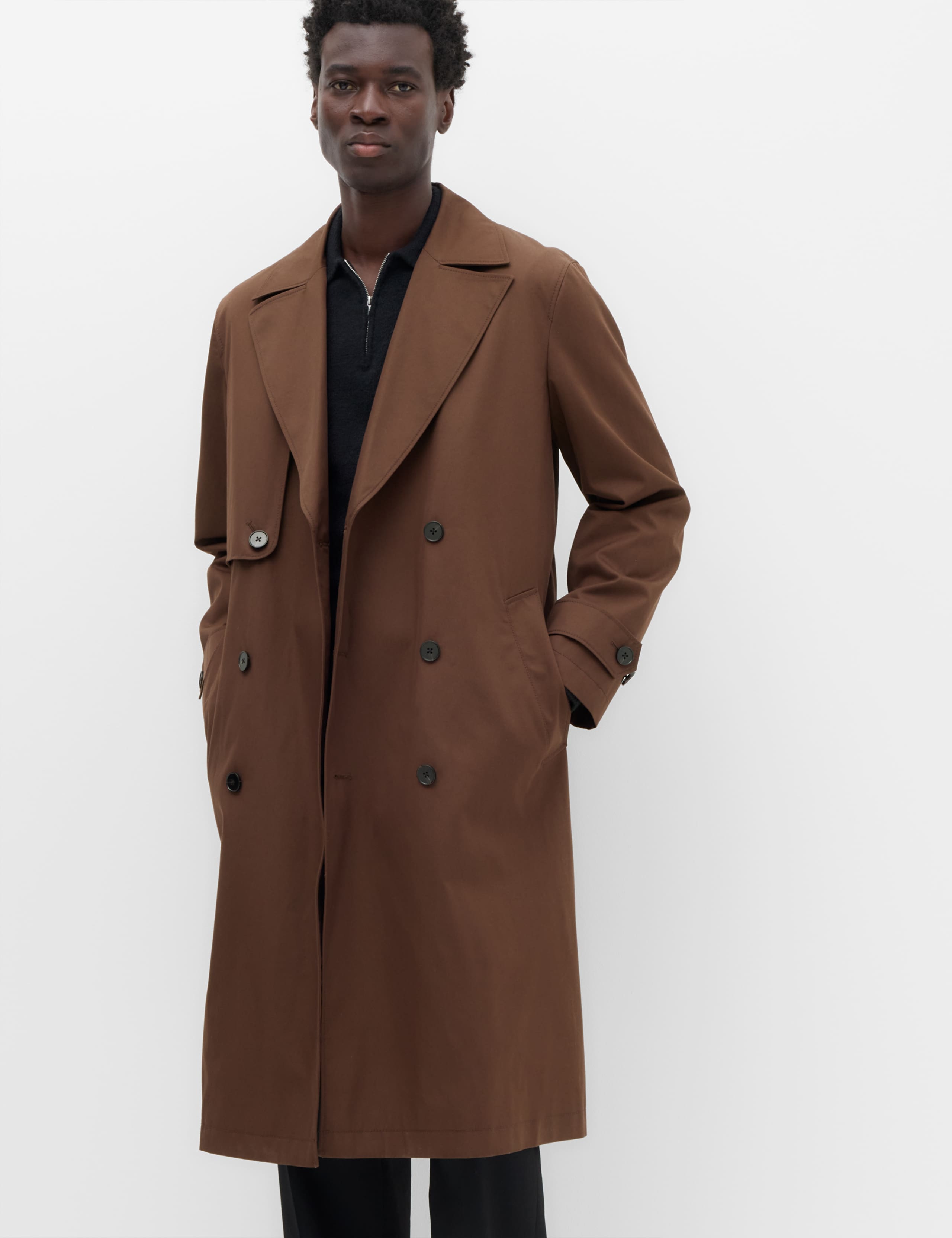 Pure Cotton Double Breasted Trench Coat 1 of 7