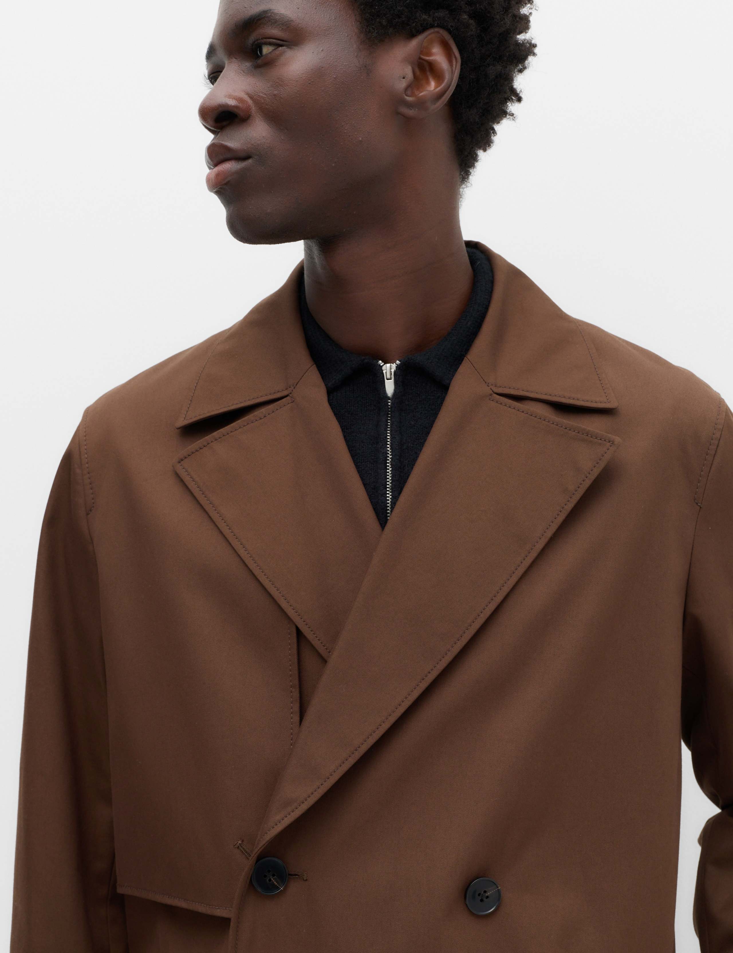 Pure Cotton Double Breasted Trench Coat 3 of 7