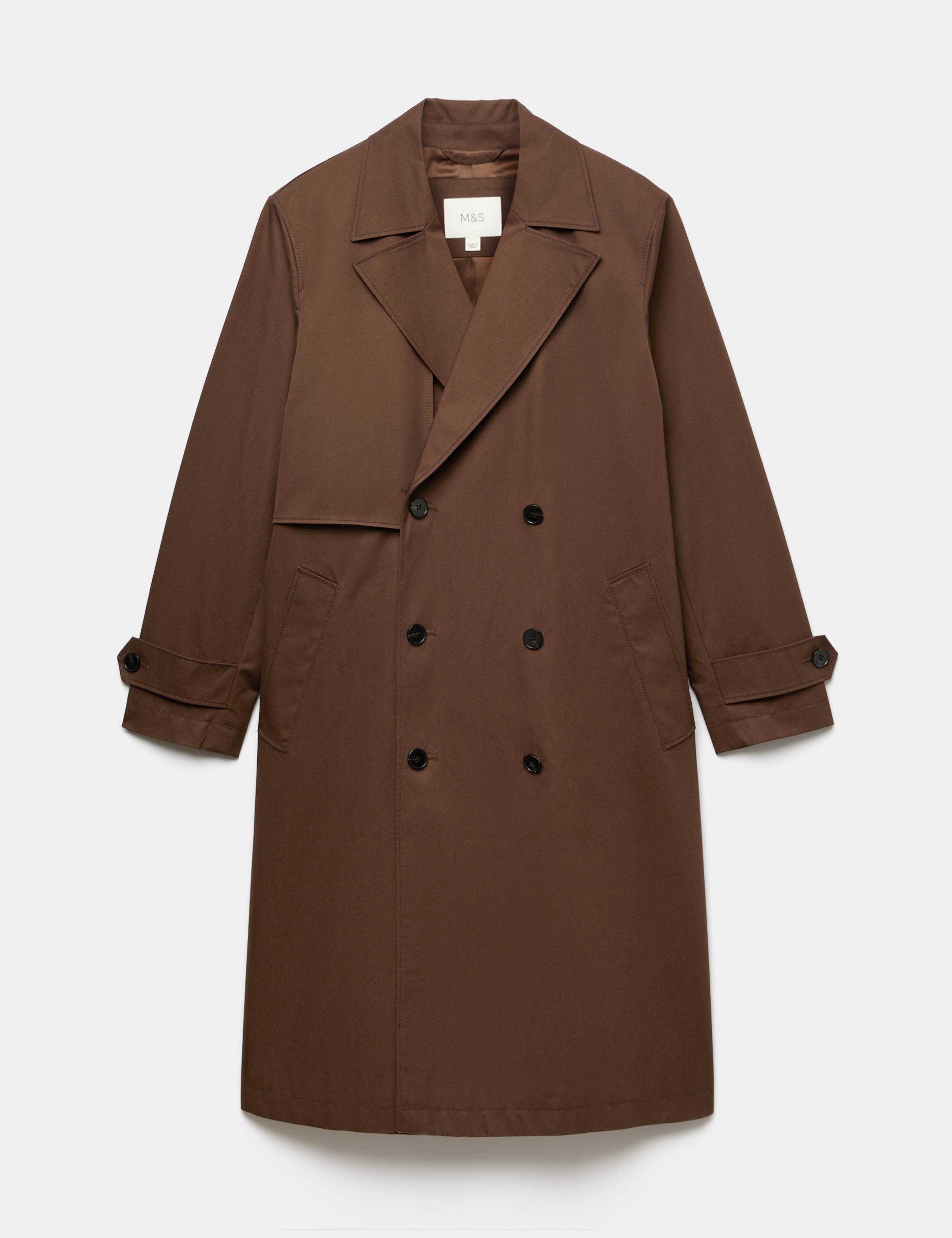 Pure Cotton Double Breasted Trench Coat 2 of 7
