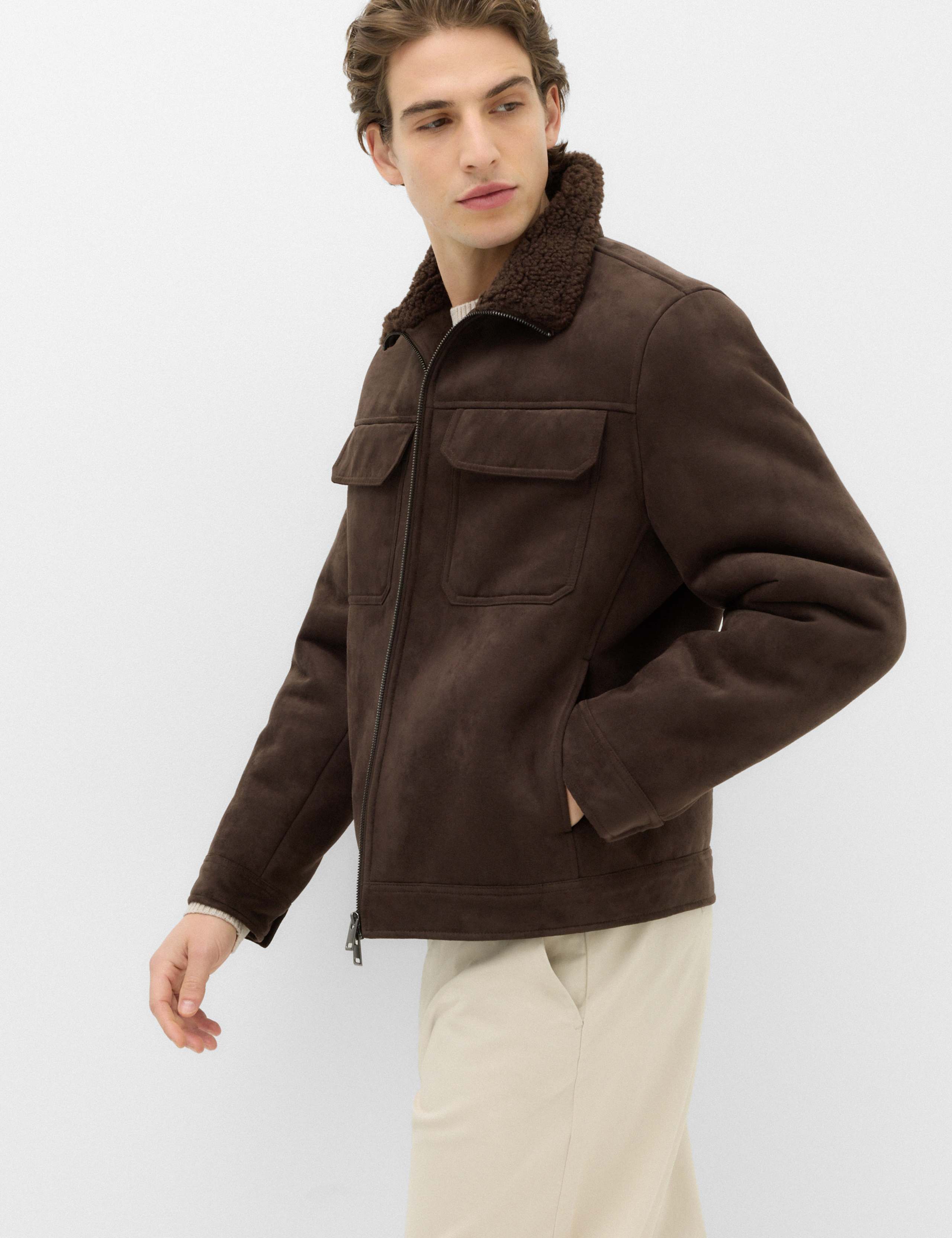 Faux Shearling Overshirt 6 of 7
