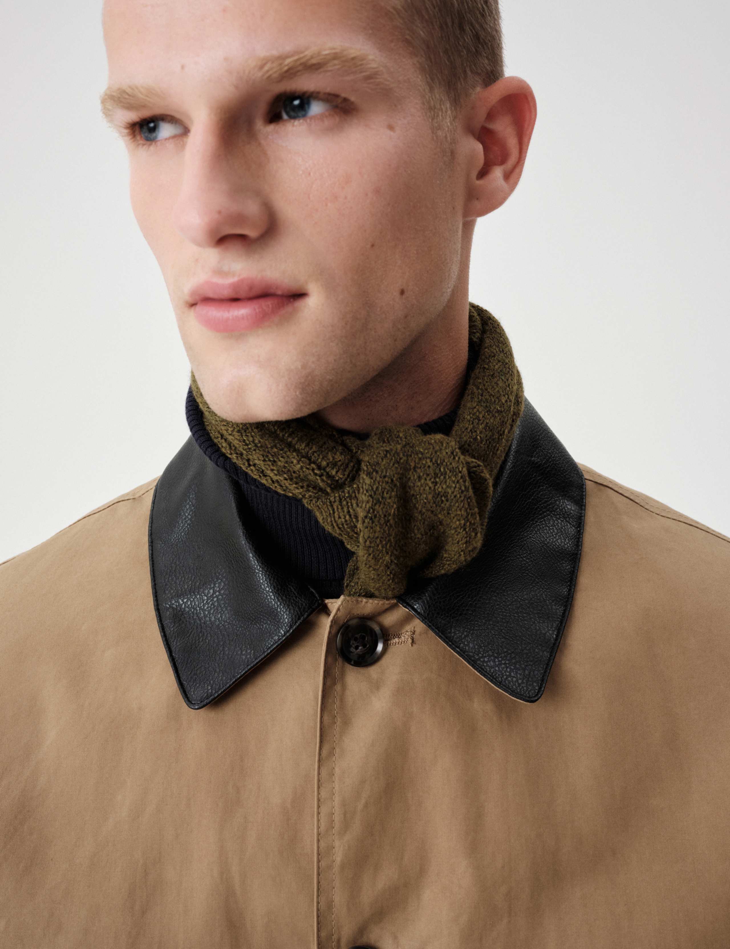 Pure Cotton Wax Contrast Collar Jacket 6 of 7