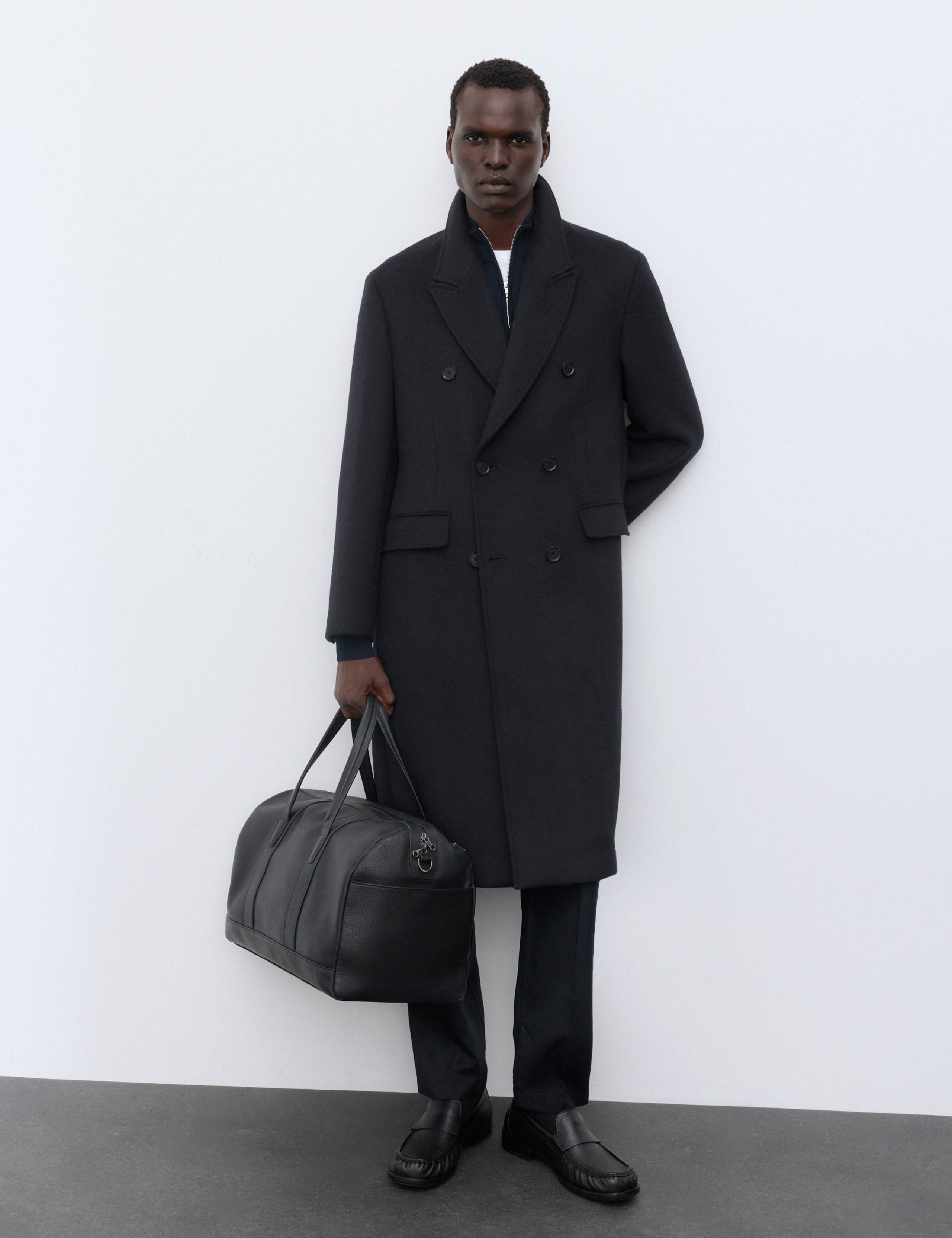 Double Breasted Overcoat with Wool 1 of 8