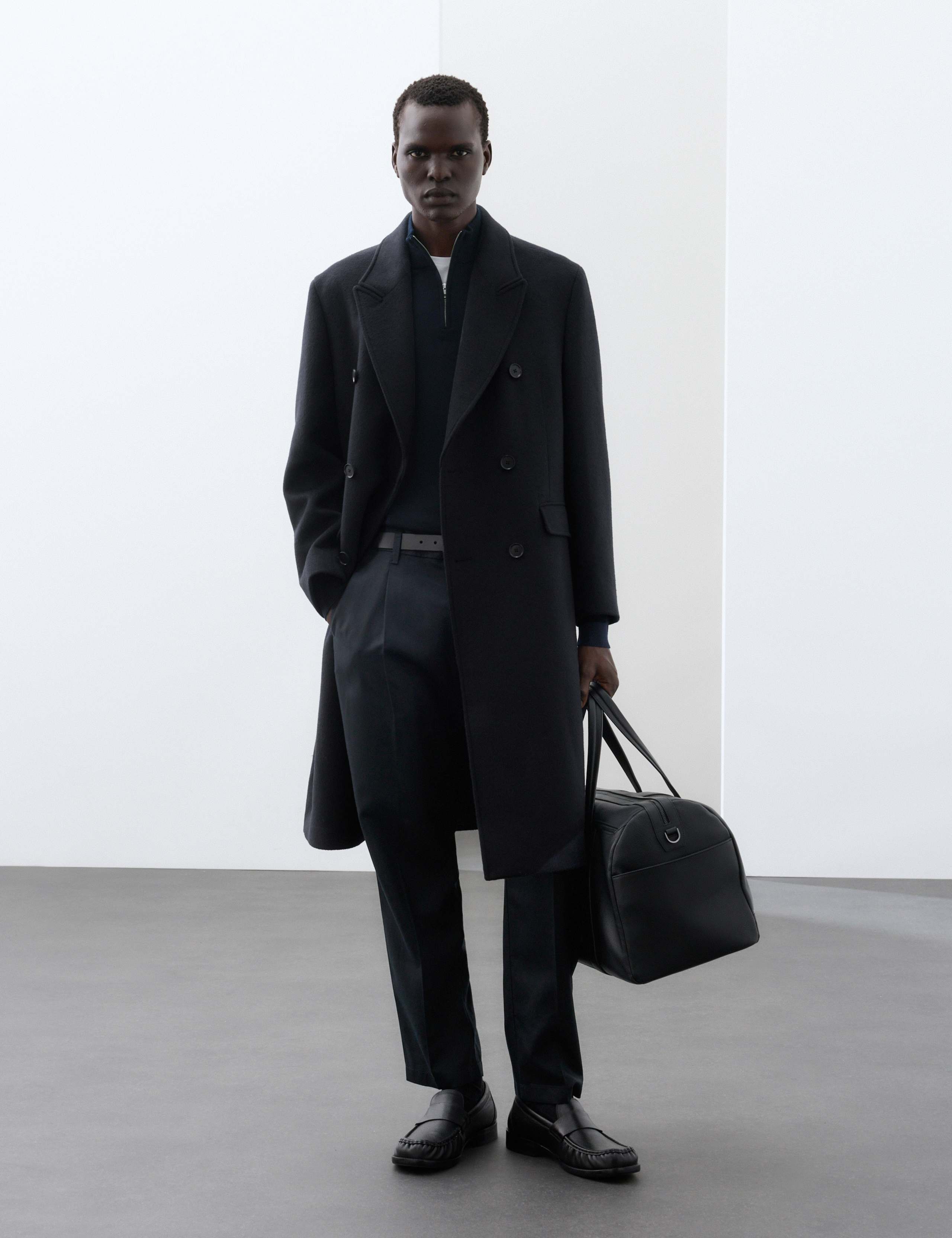 Double Breasted Overcoat with Wool 4 of 8