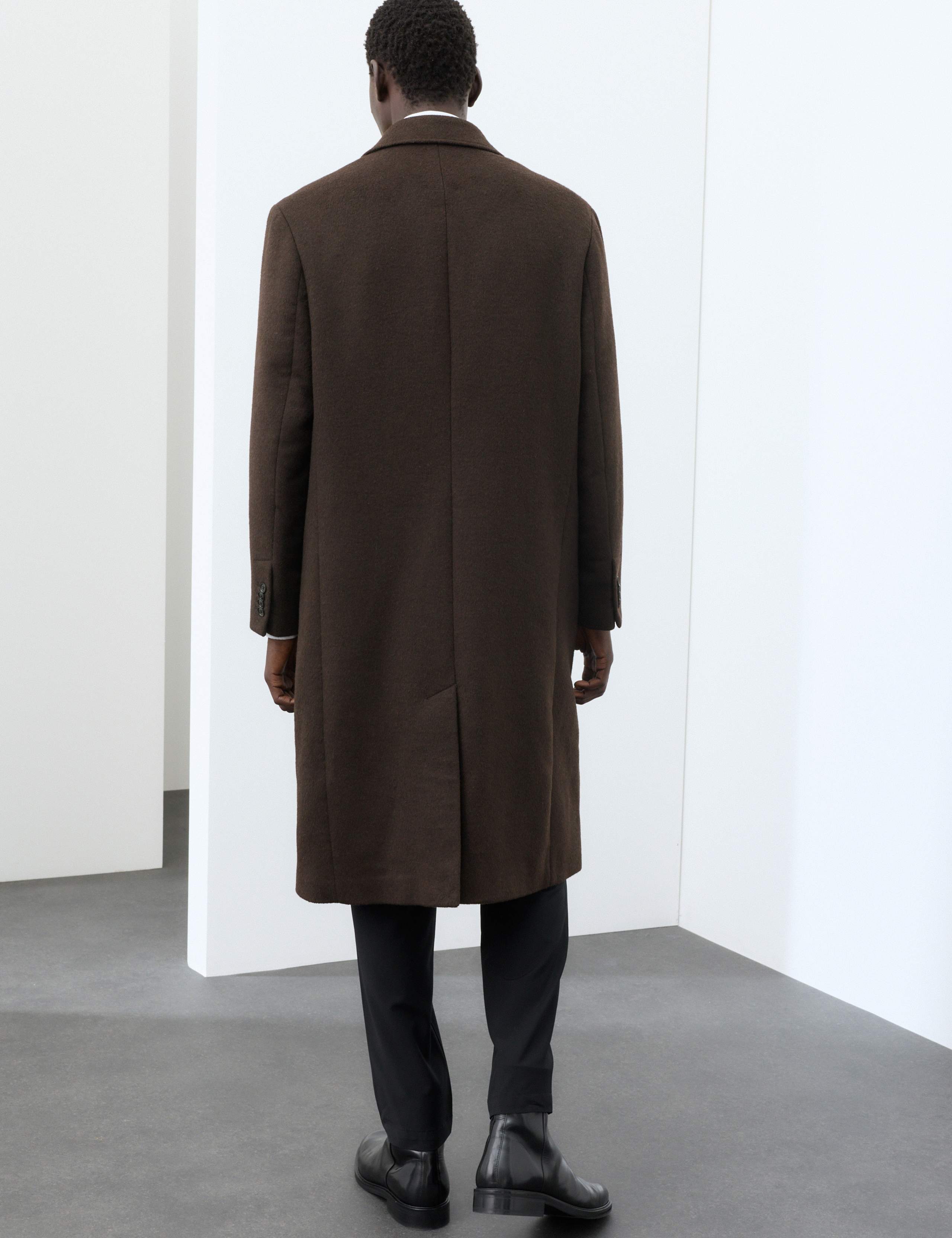 Wool Blend Double Breasted Overcoat 5 of 9