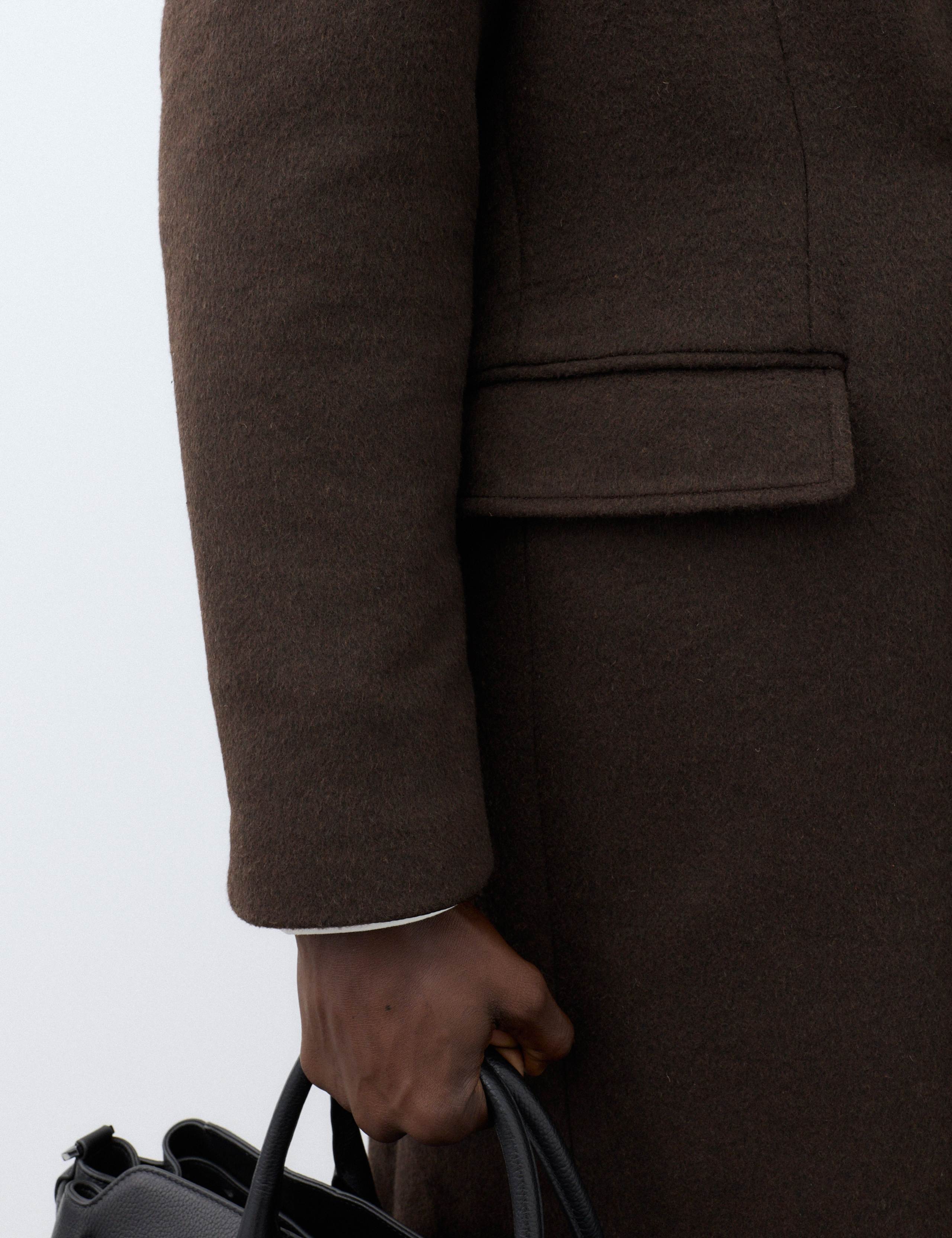 Wool Blend Double Breasted Overcoat 7 of 9