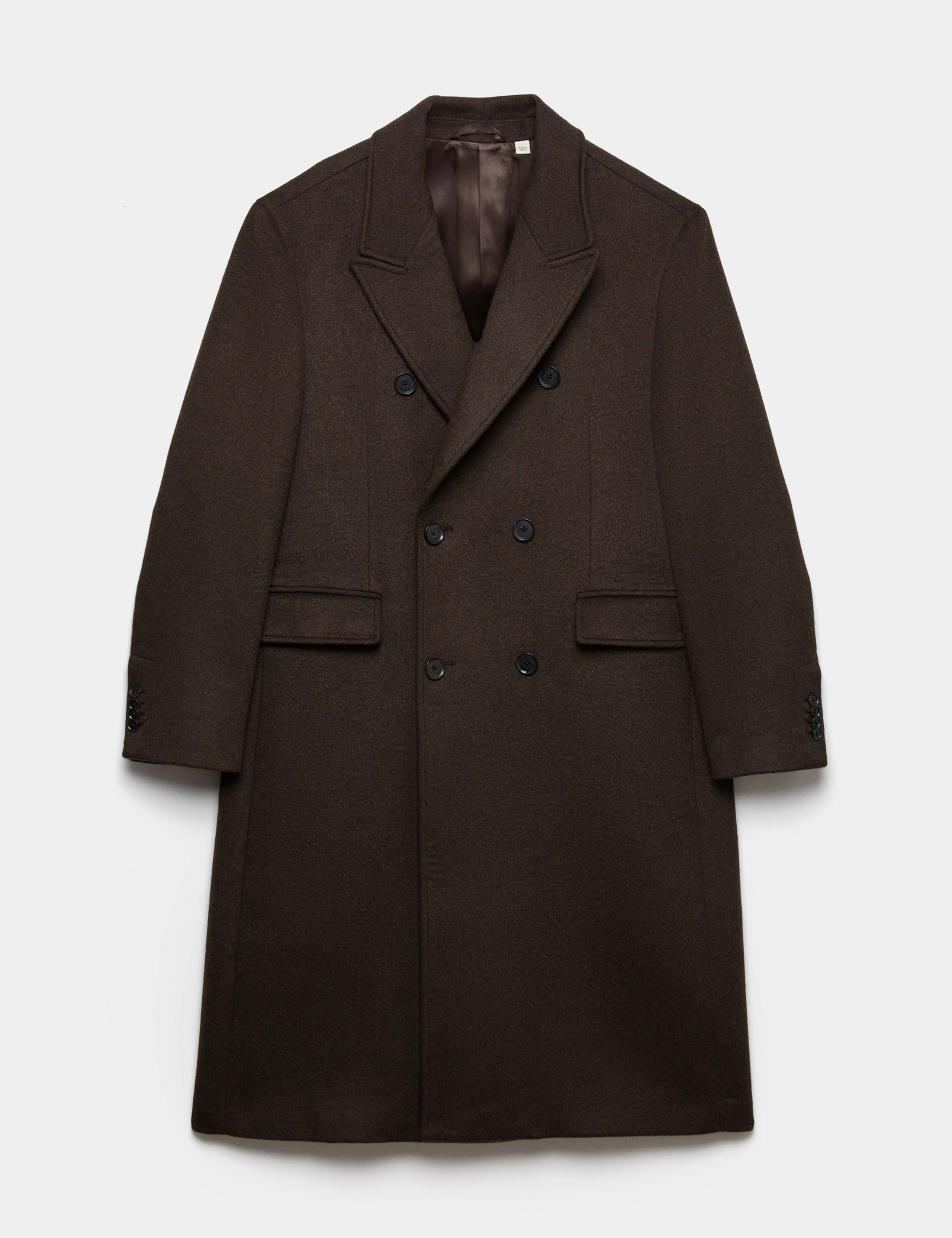 Wool Blend Double Breasted Overcoat 2 of 9