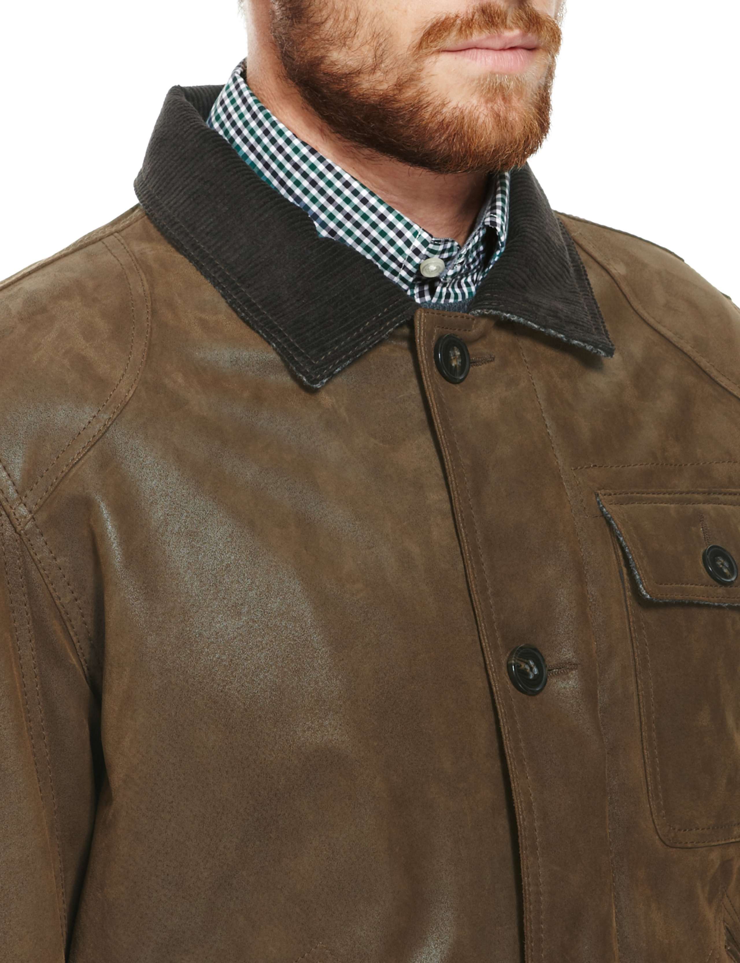 Leather Jacket with British Wool Lining 5 of 8