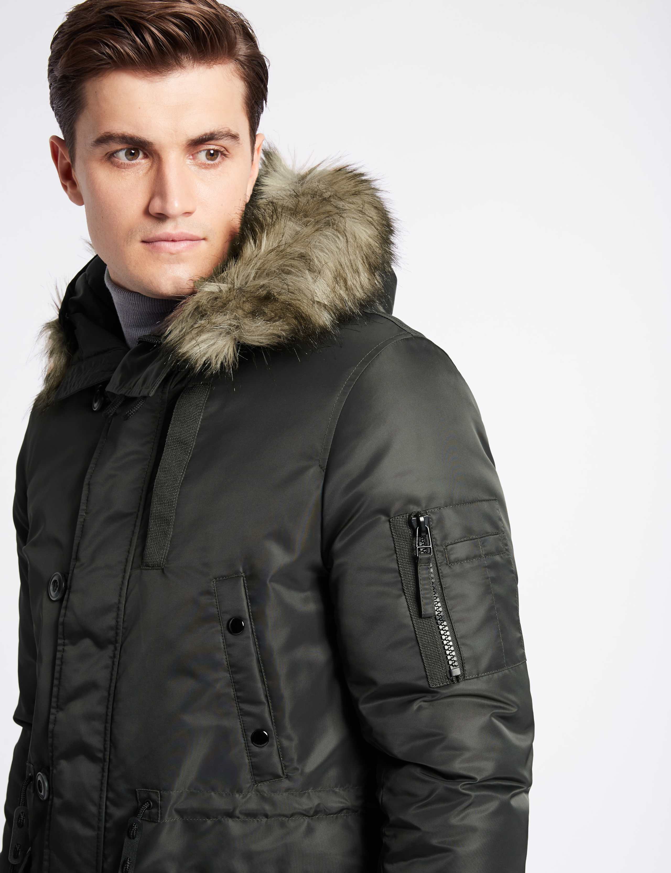 Faux Fur Parka Coat 4 of 6