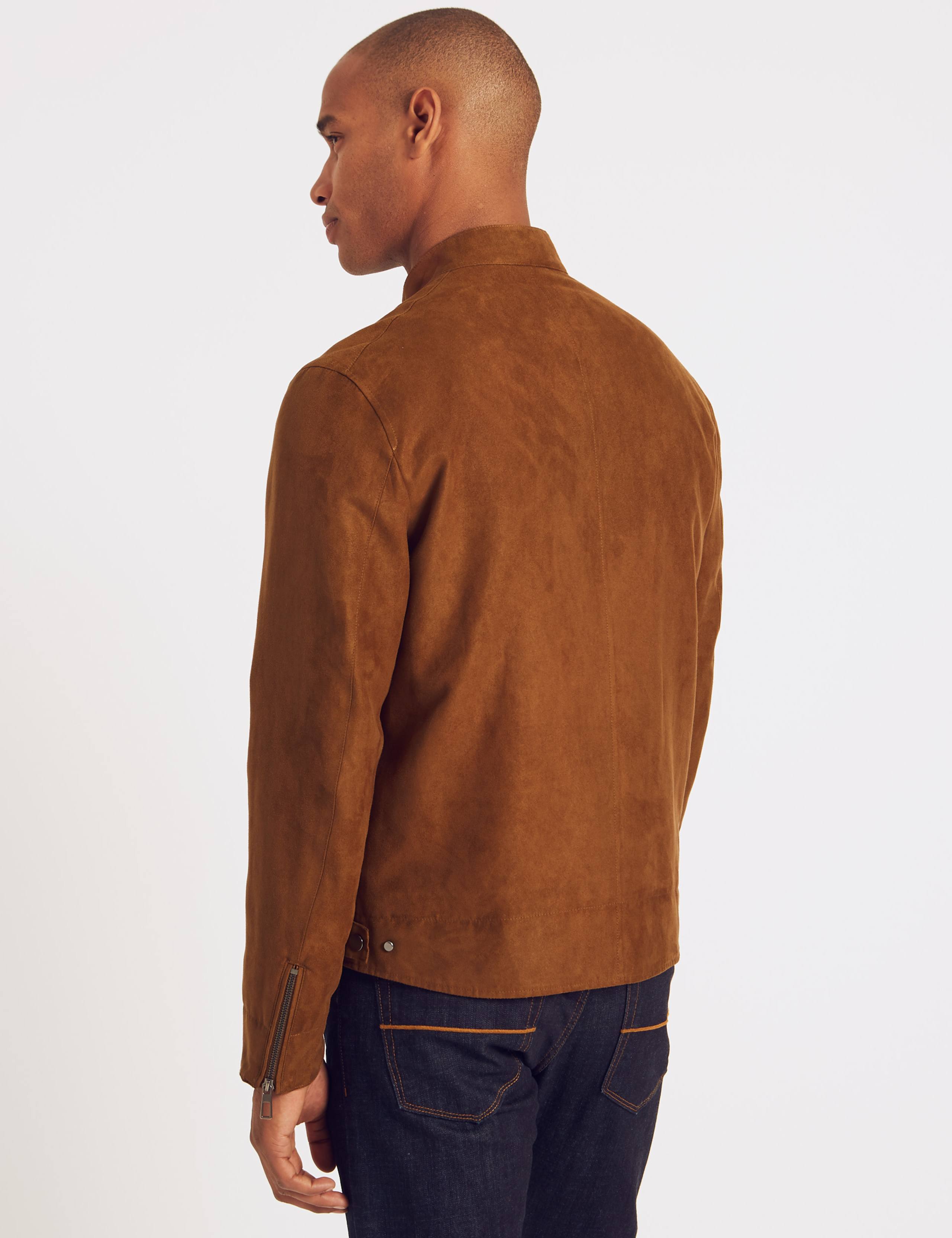 Faux Suede Biker Jacket 4 of 7