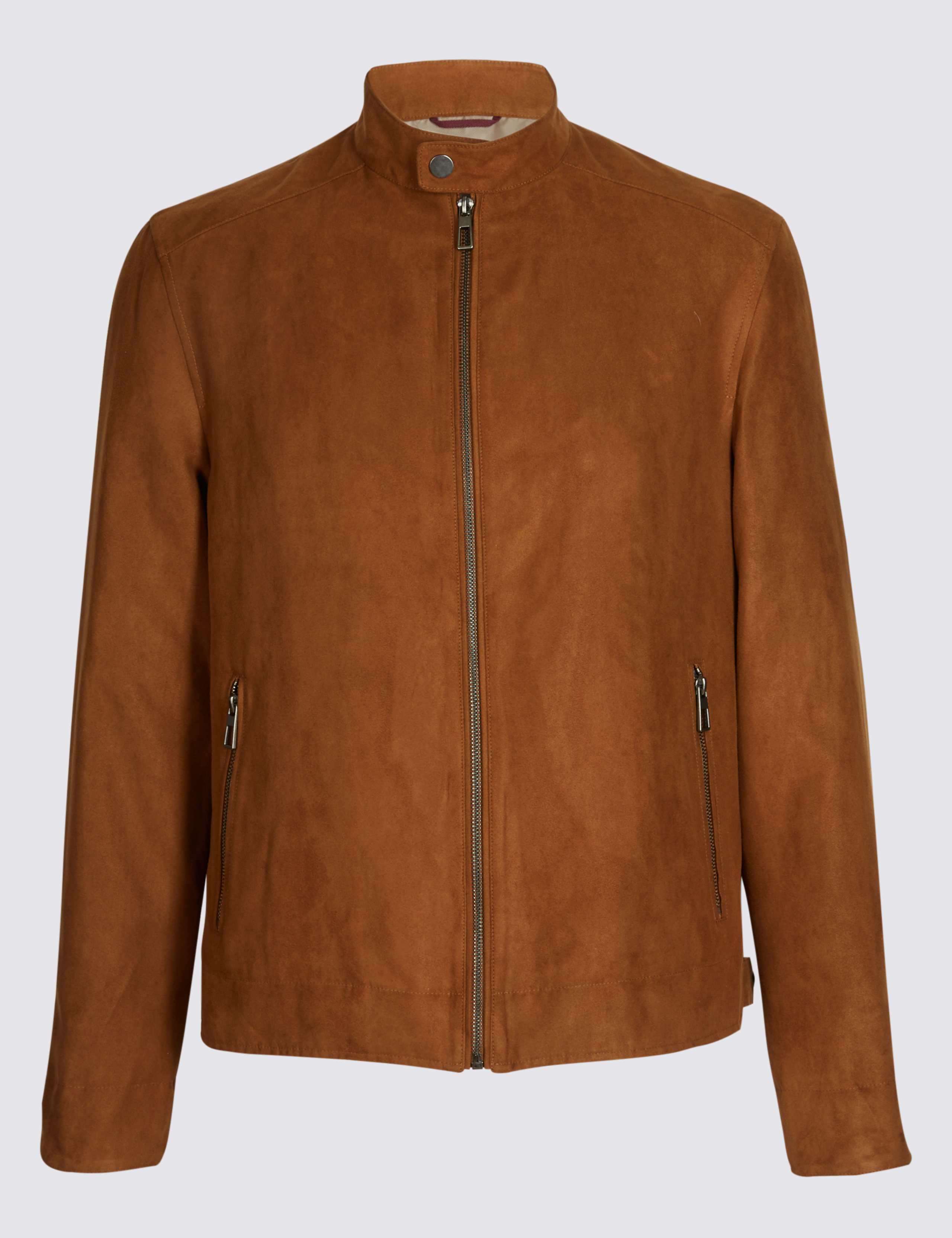 Faux Suede Biker Jacket 2 of 7