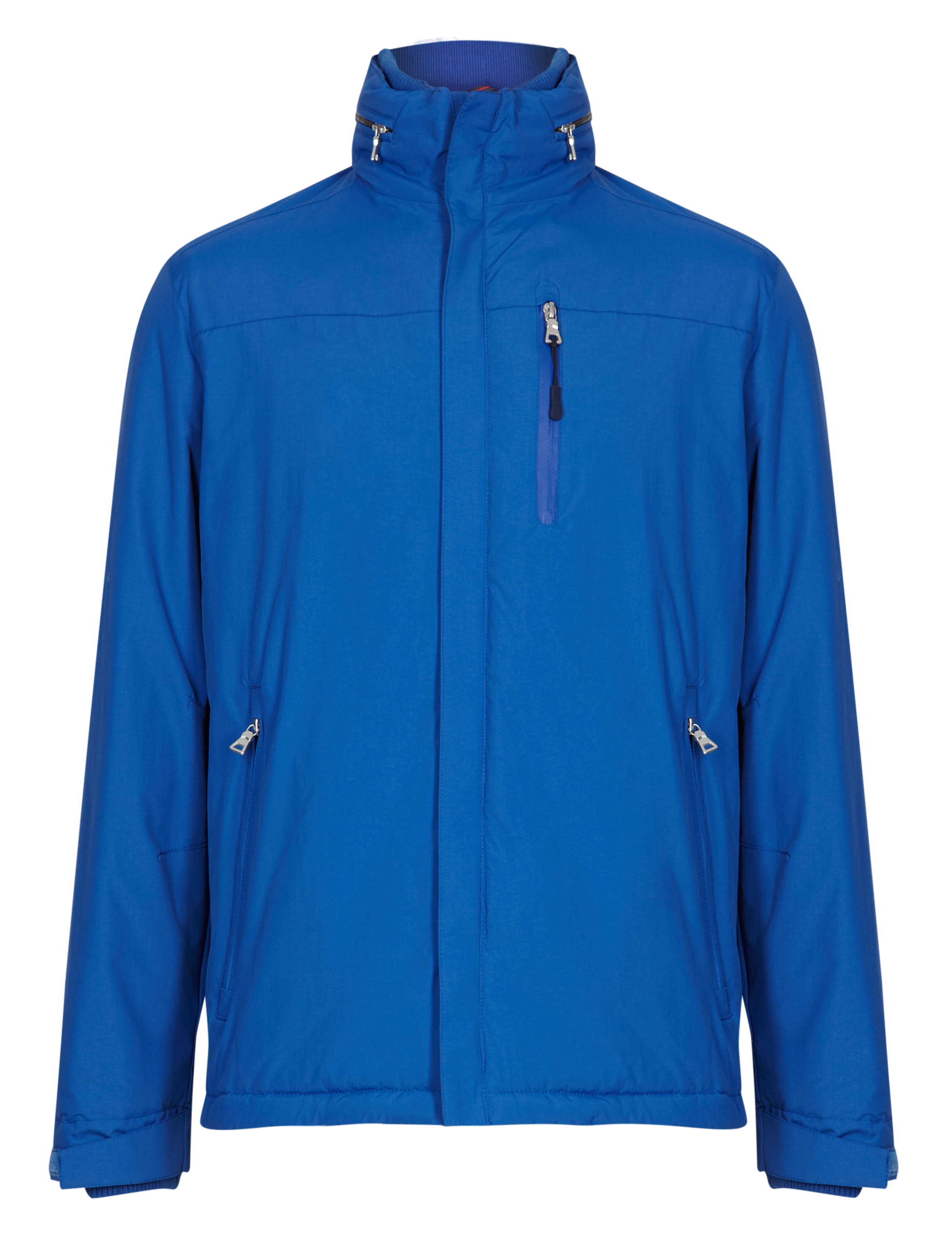 Water Resistant Concealed Hood Mock Layer Jacket 2 of 8