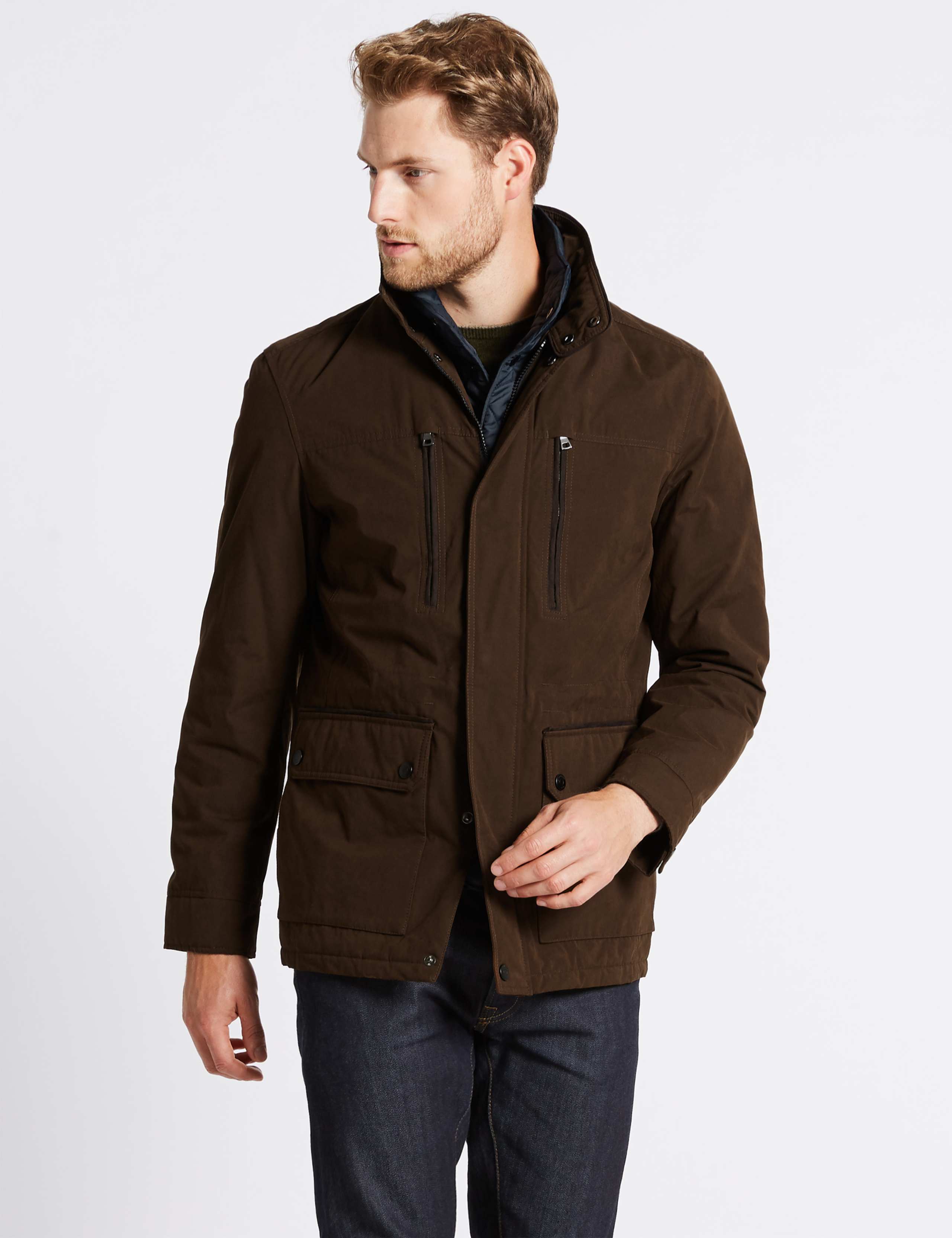 Cotton Blend Jacket with Stormwear™ 1 of 7
