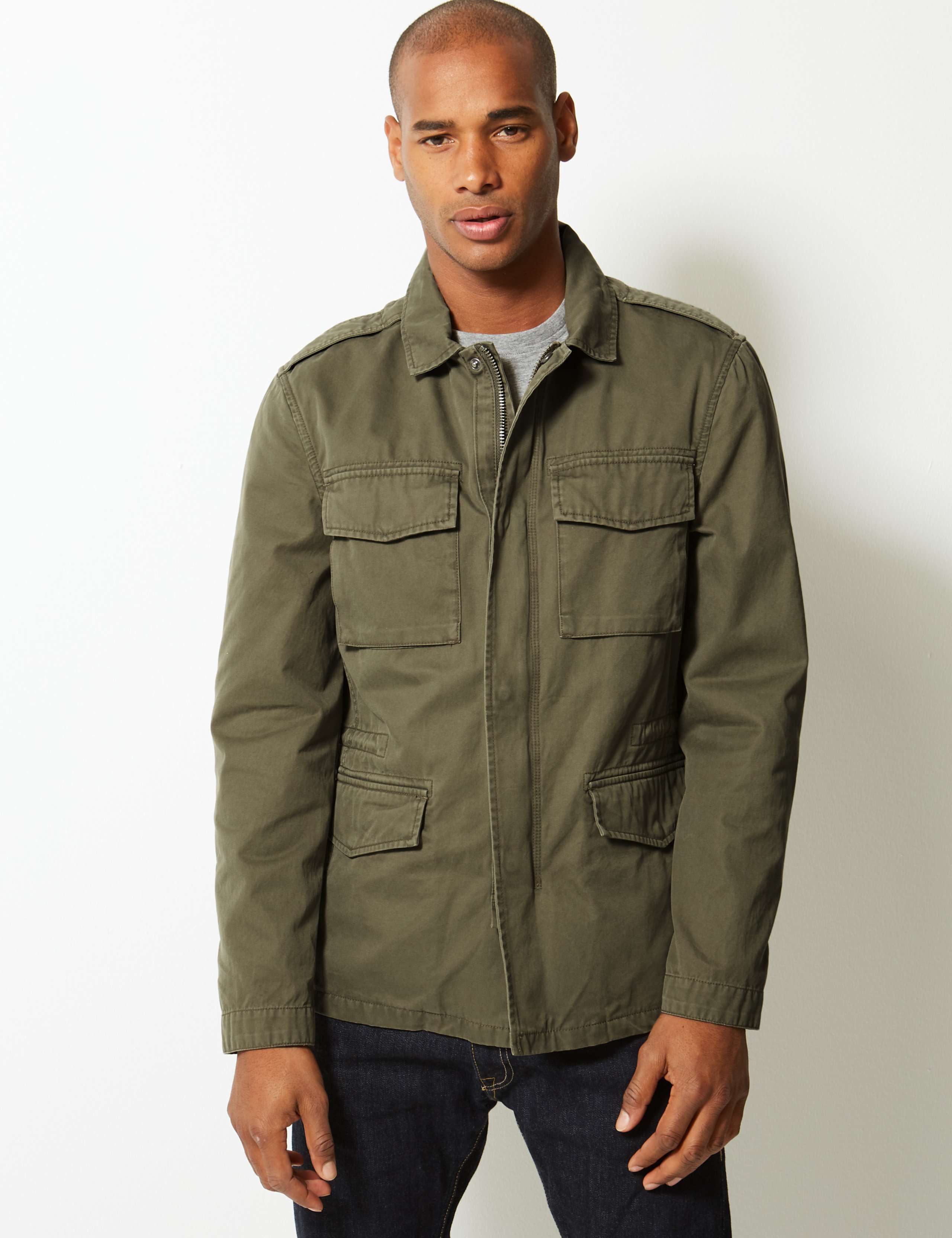 Pure Cotton Four Pocket Jacket 4 of 5