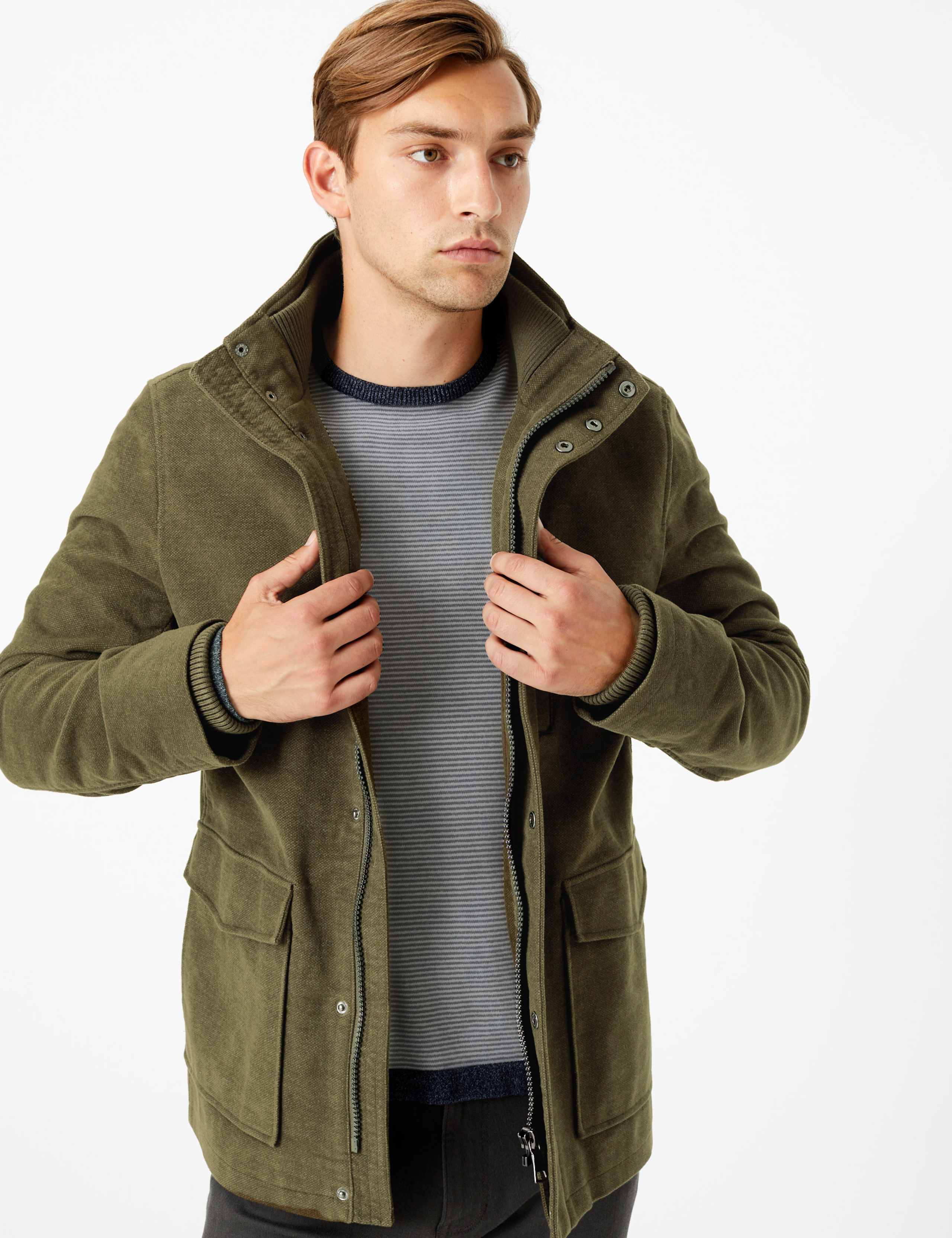 Cotton Rich Italian Moleskin Coat 4 of 7