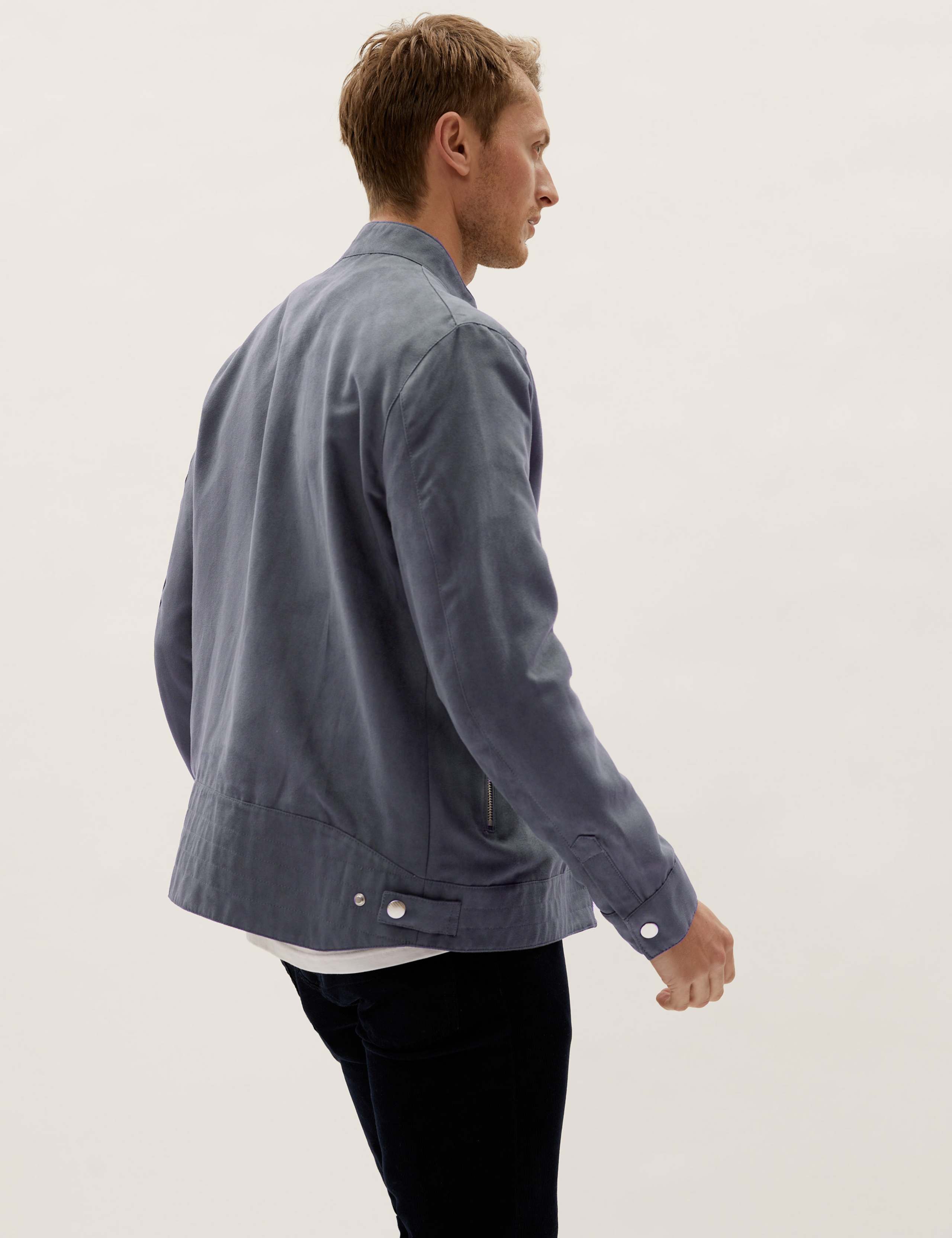 Faux Suede Biker Jacket 6 of 9