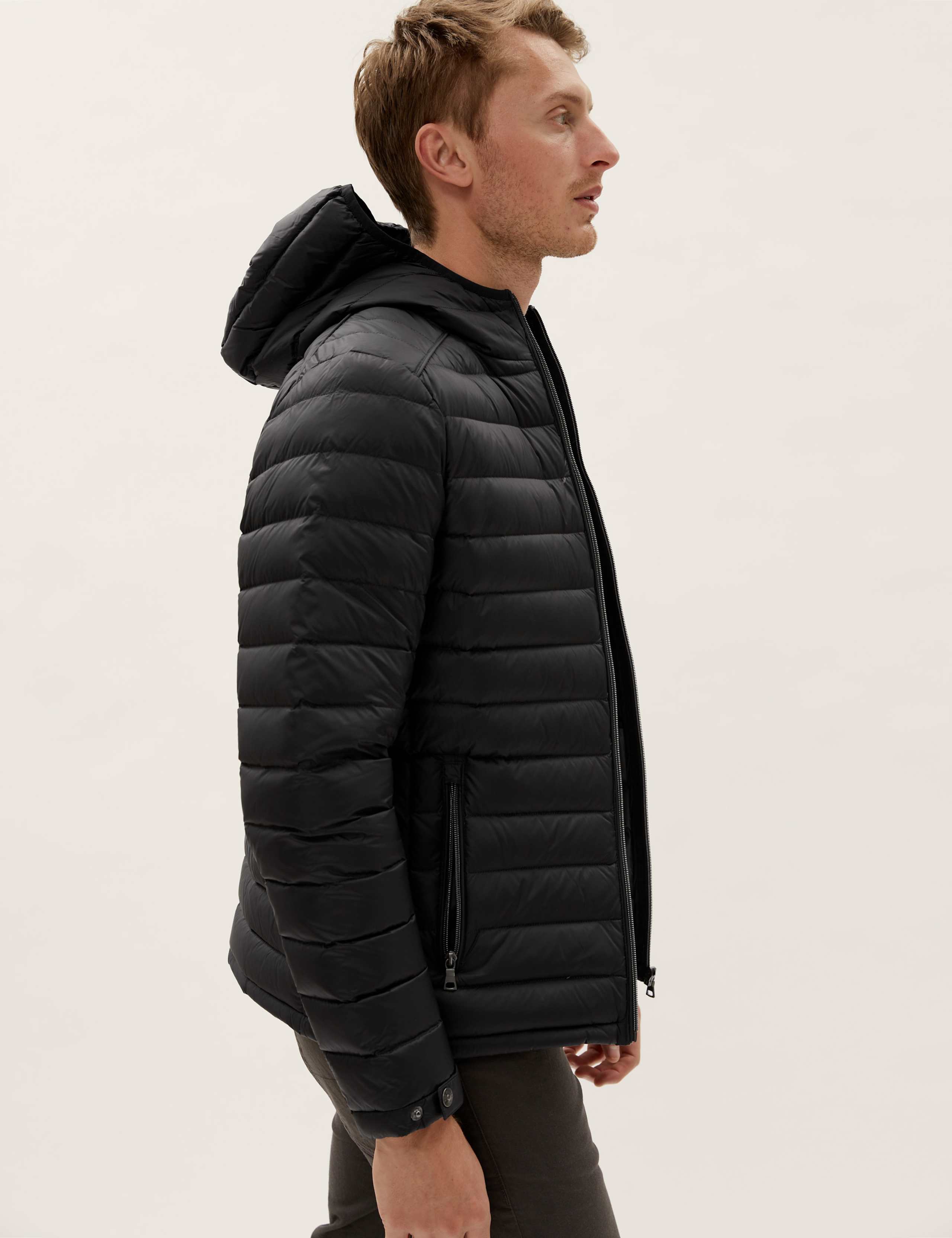 Feather and Down Hooded Jacket 5 of 11