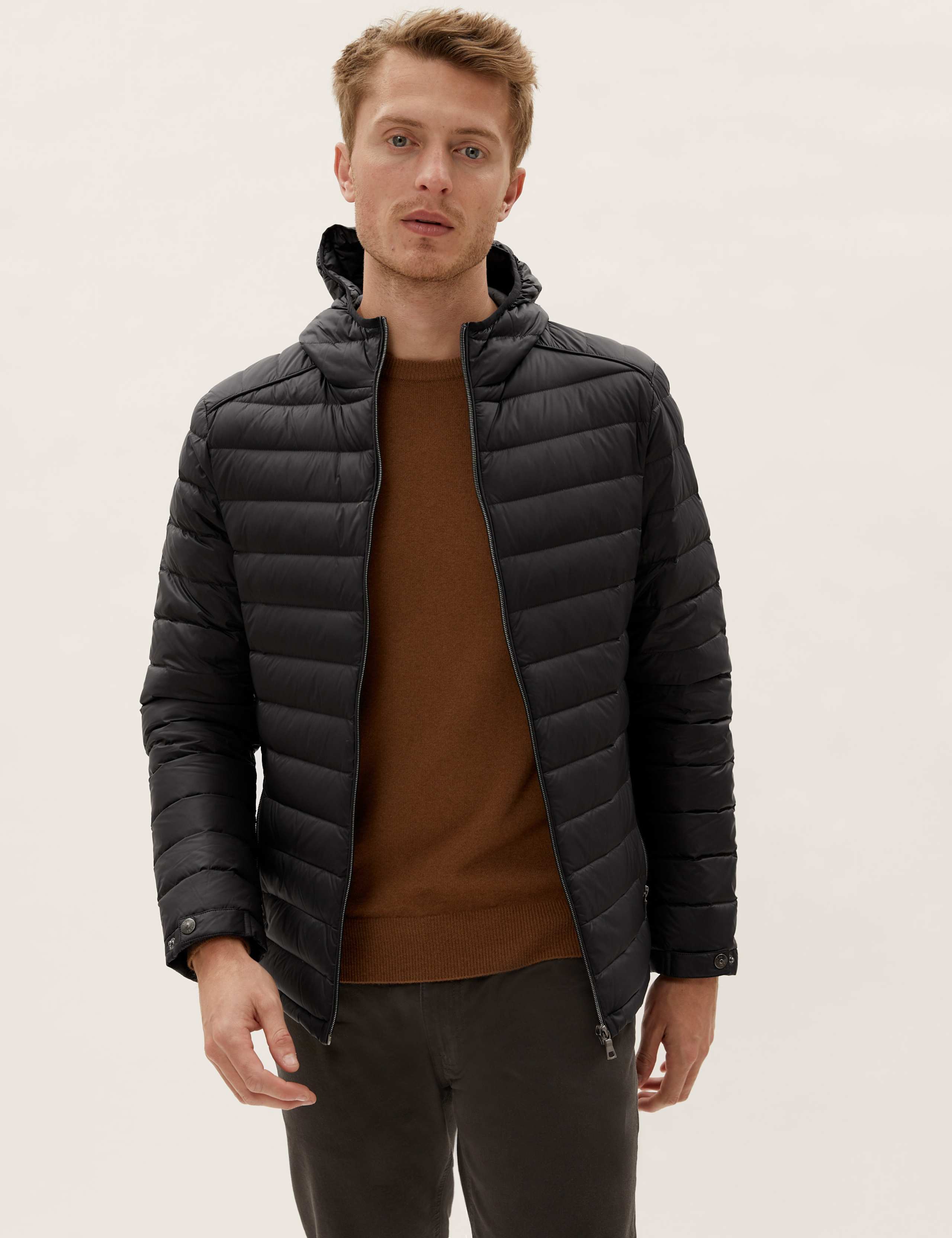 Feather and Down Hooded Jacket 6 of 11