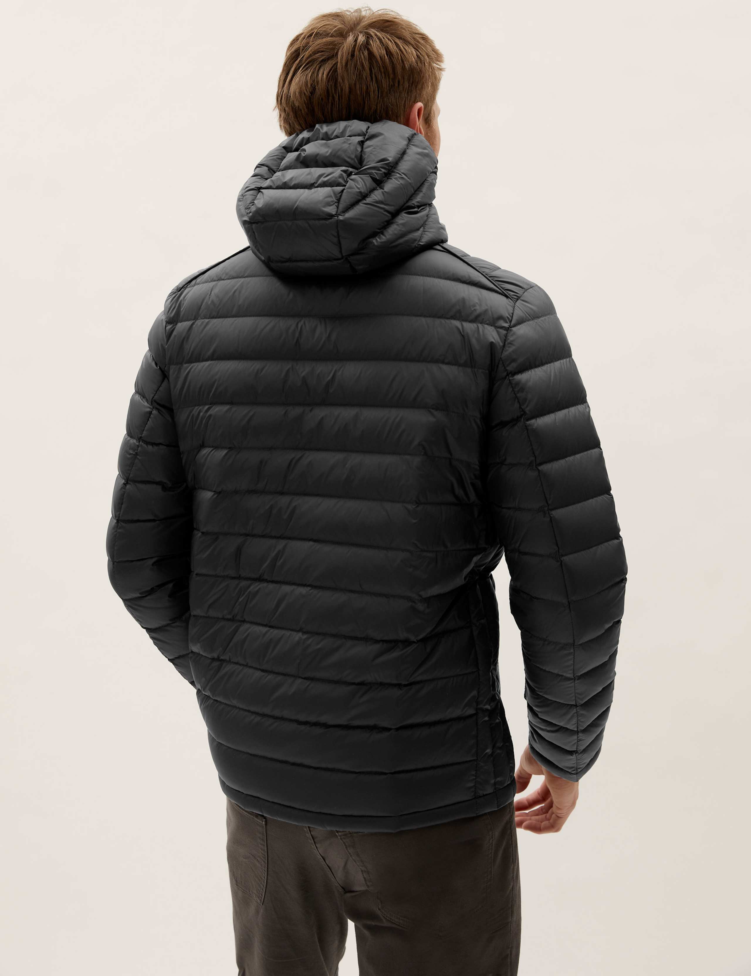 Feather and Down Hooded Jacket 7 of 11