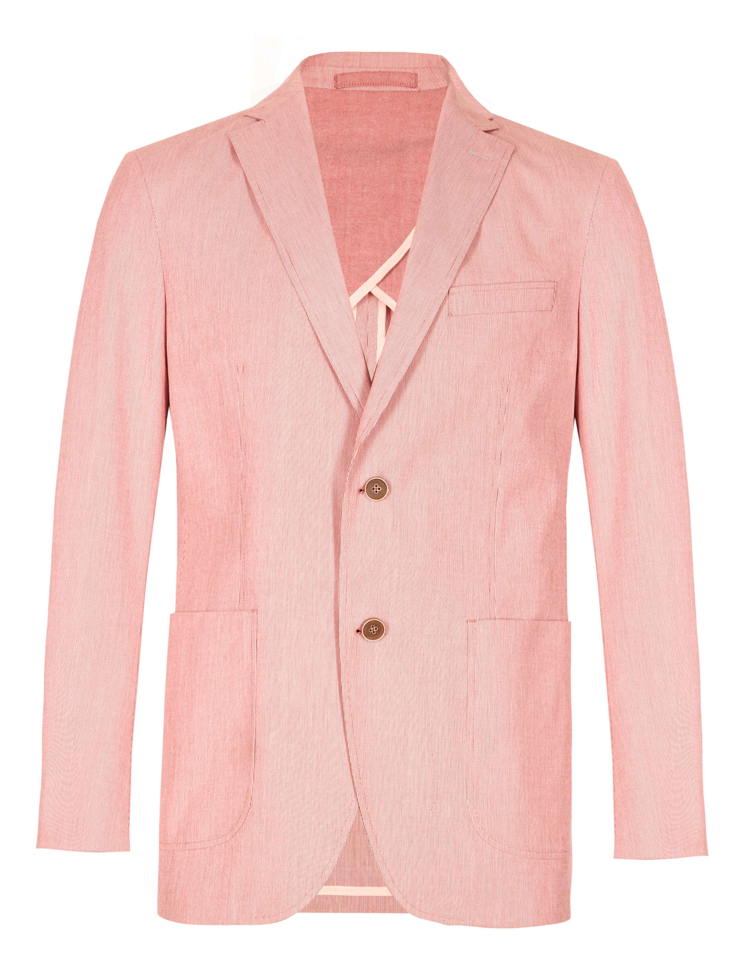 Luxury Pure Cotton Fine Striped Jacket 3 of 6