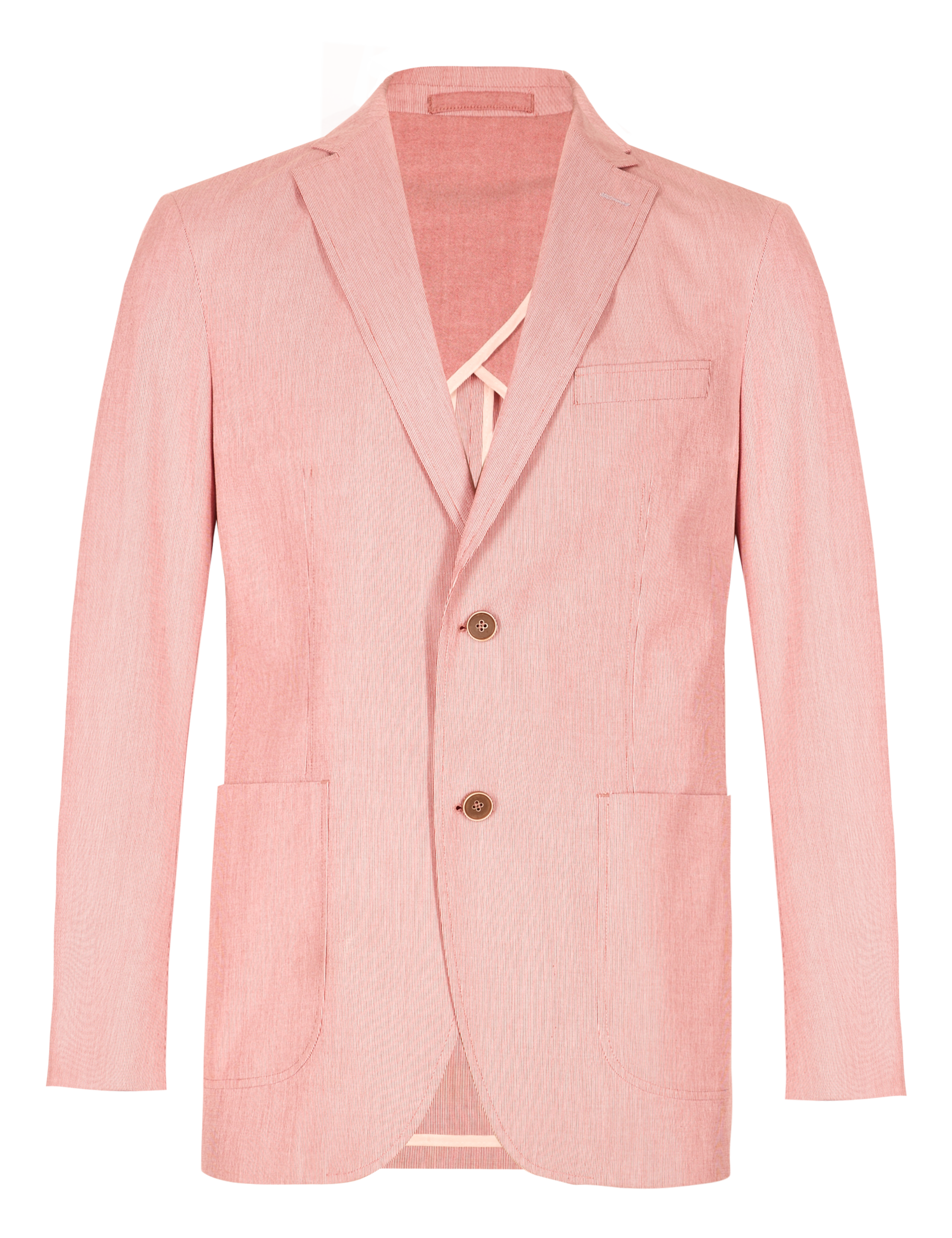Luxury Pure Cotton Fine Striped Jacket 2 of 6