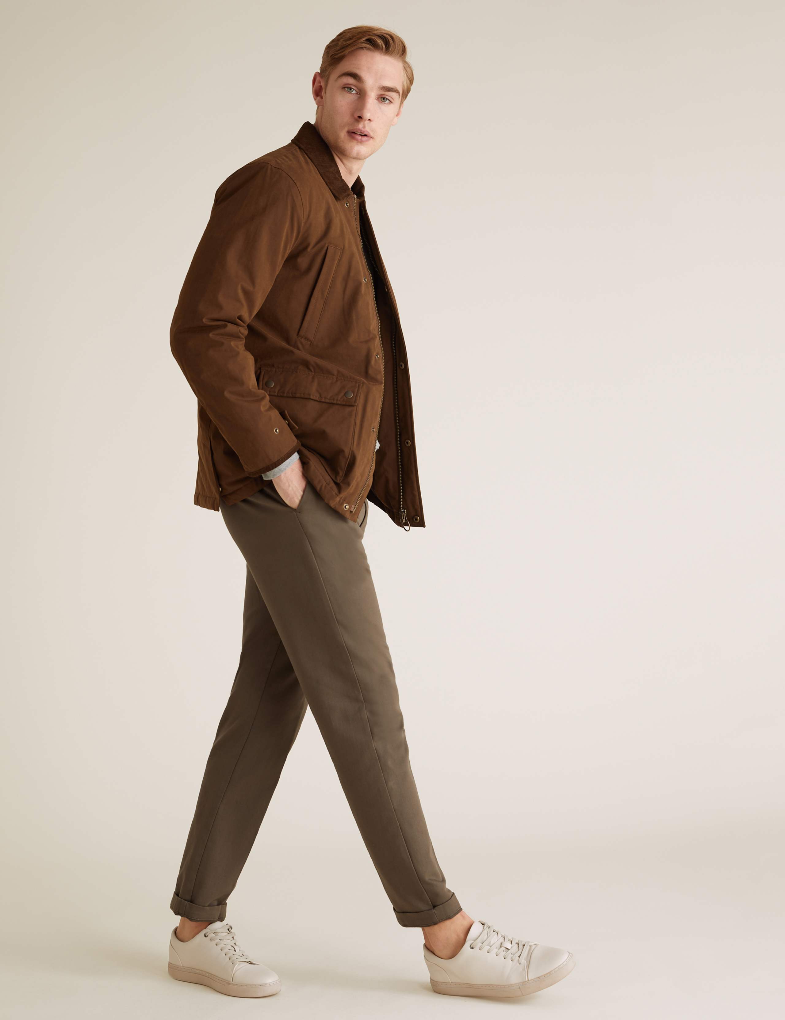 Cotton Country Parka Jacket with Stormwear™ M&S Collection M&S IE