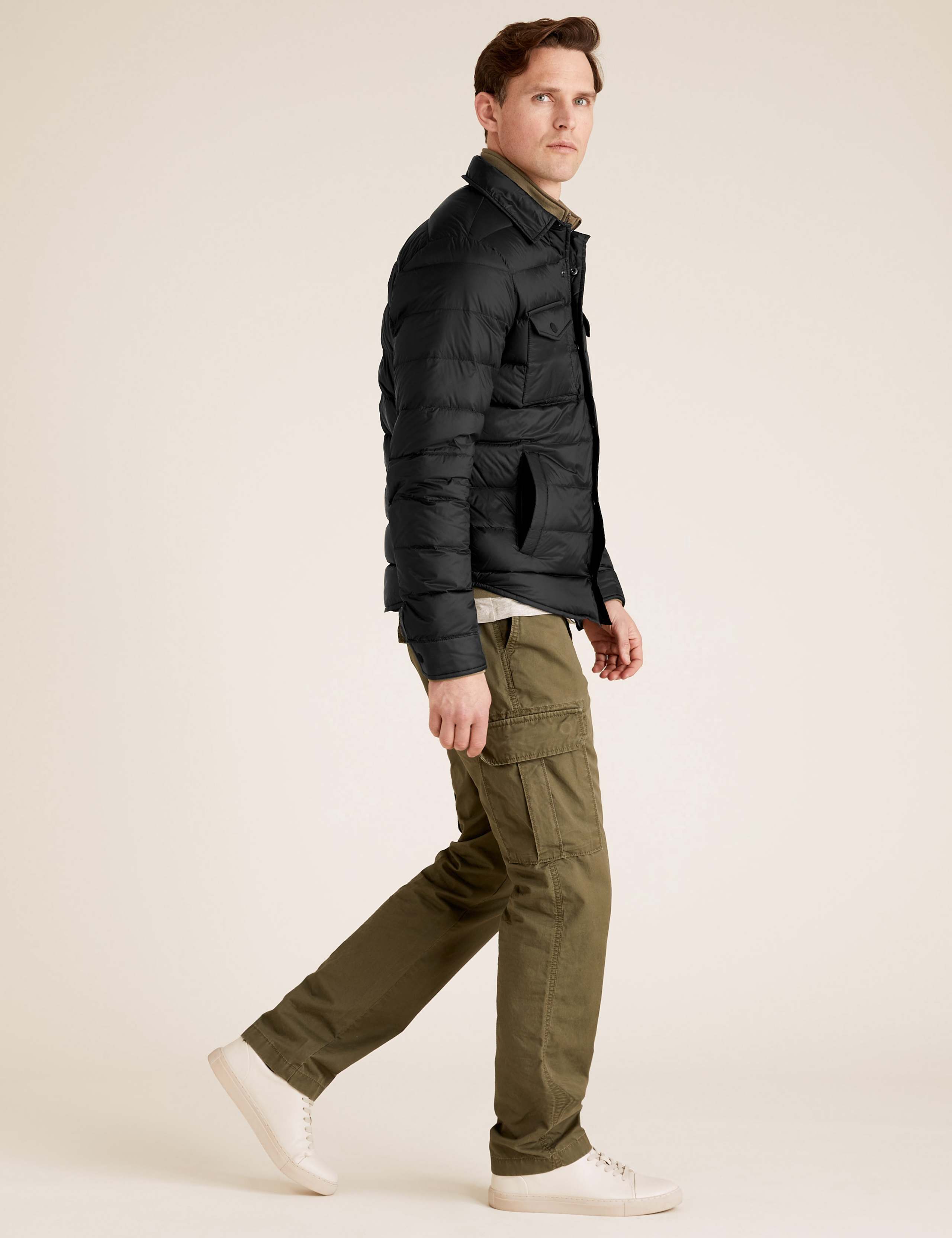 Feather and Down Shirt Jacket 1 of 8