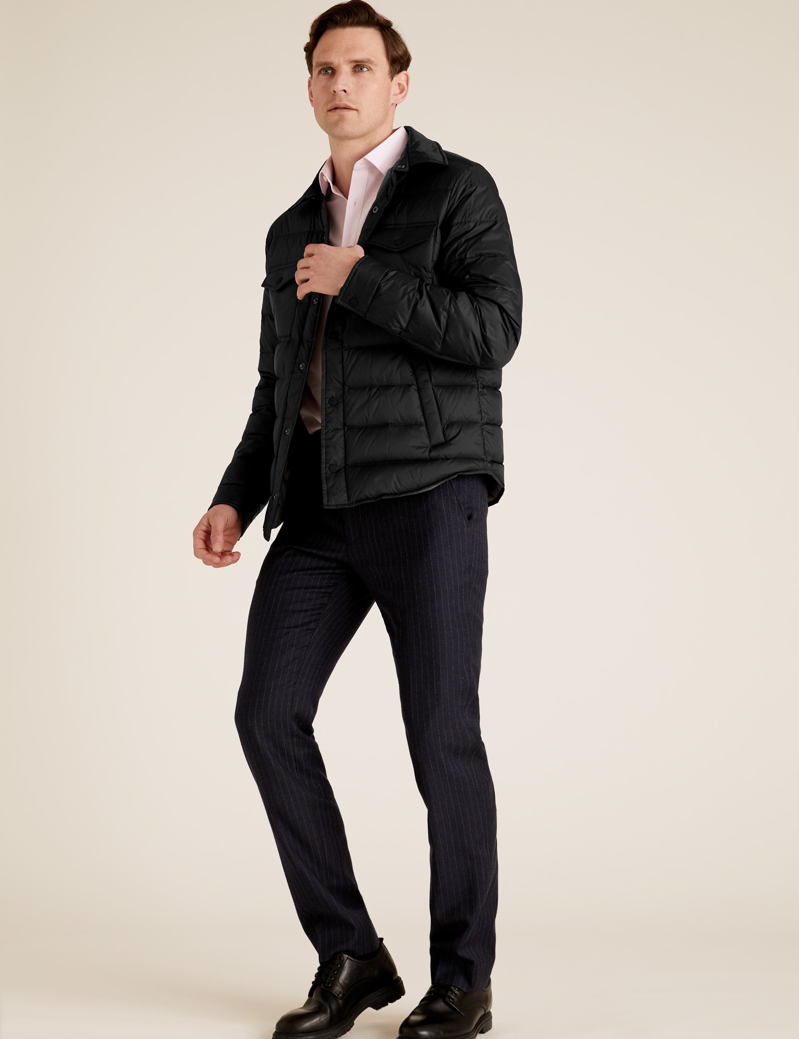 Feather and Down Shirt Jacket 7 of 8