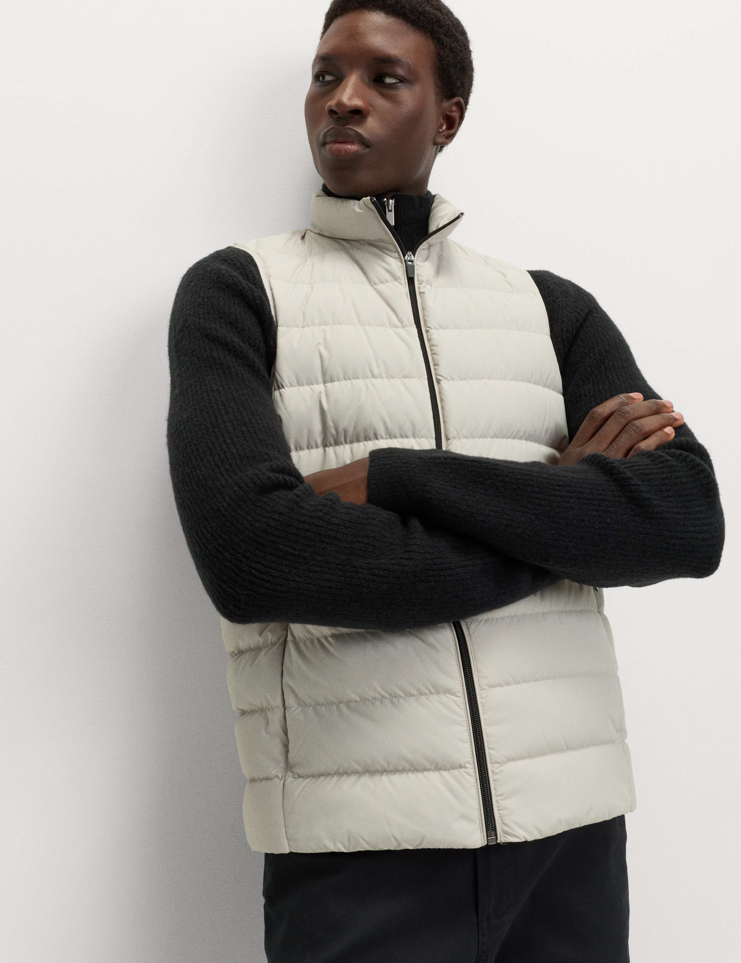 Feather and Down Padded Lightweight Gilet 1 of 6