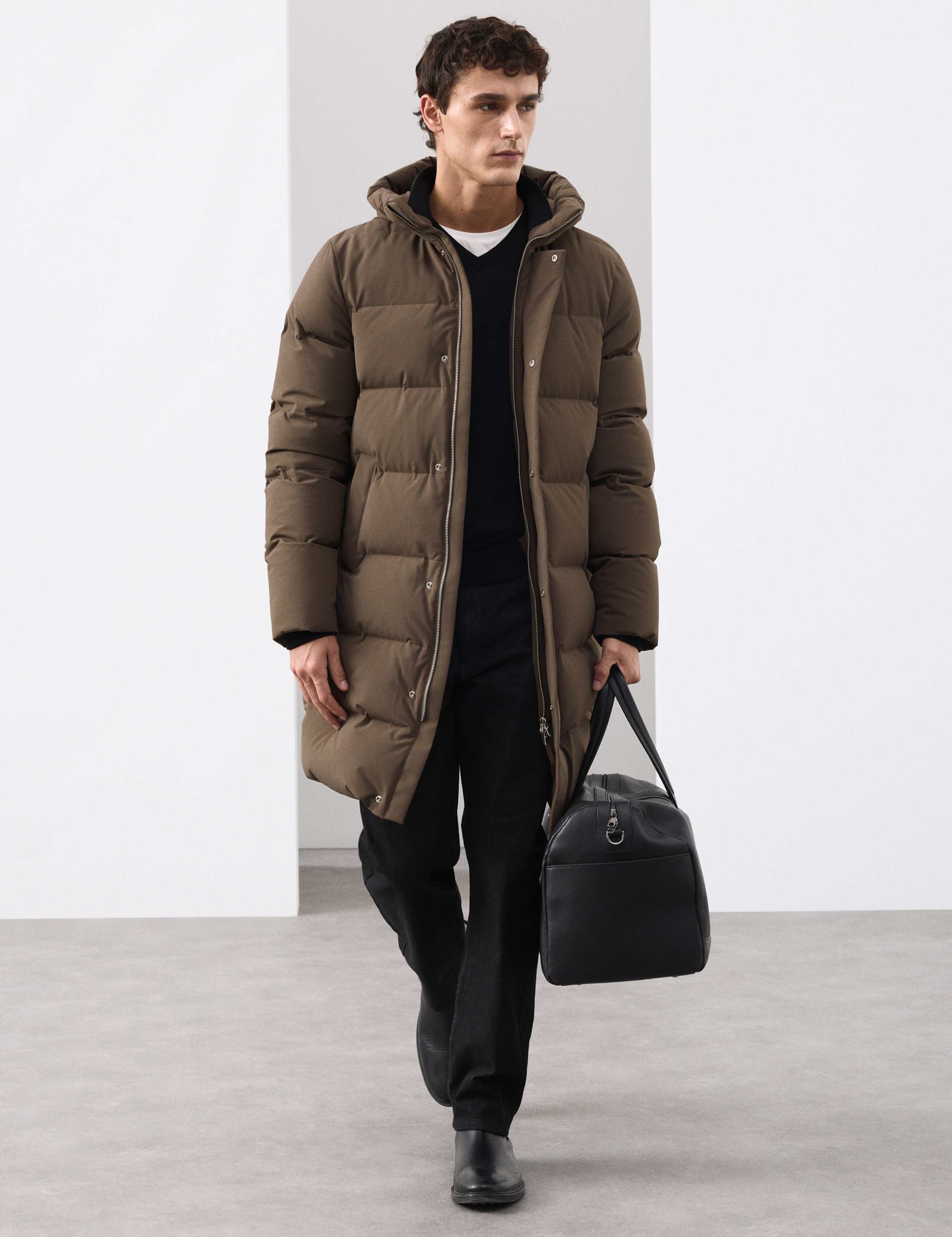 Feather and Down Puffer Jacket with Stormwear™ 3 of 7