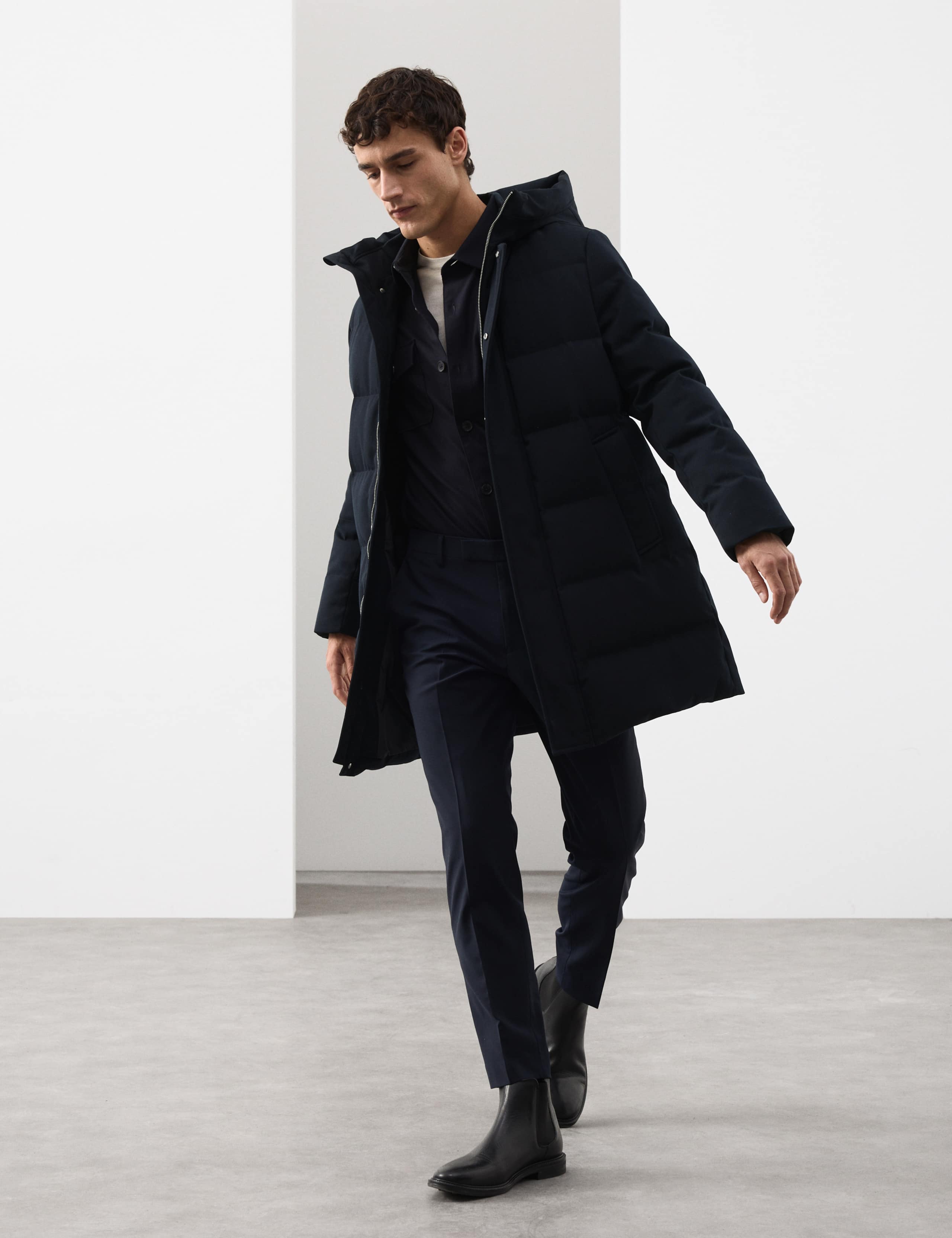 Feather & Down Puffer Jacket with Stormwear™ Plus 3 of 7